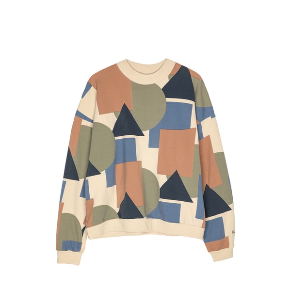 Pull à motif en coton