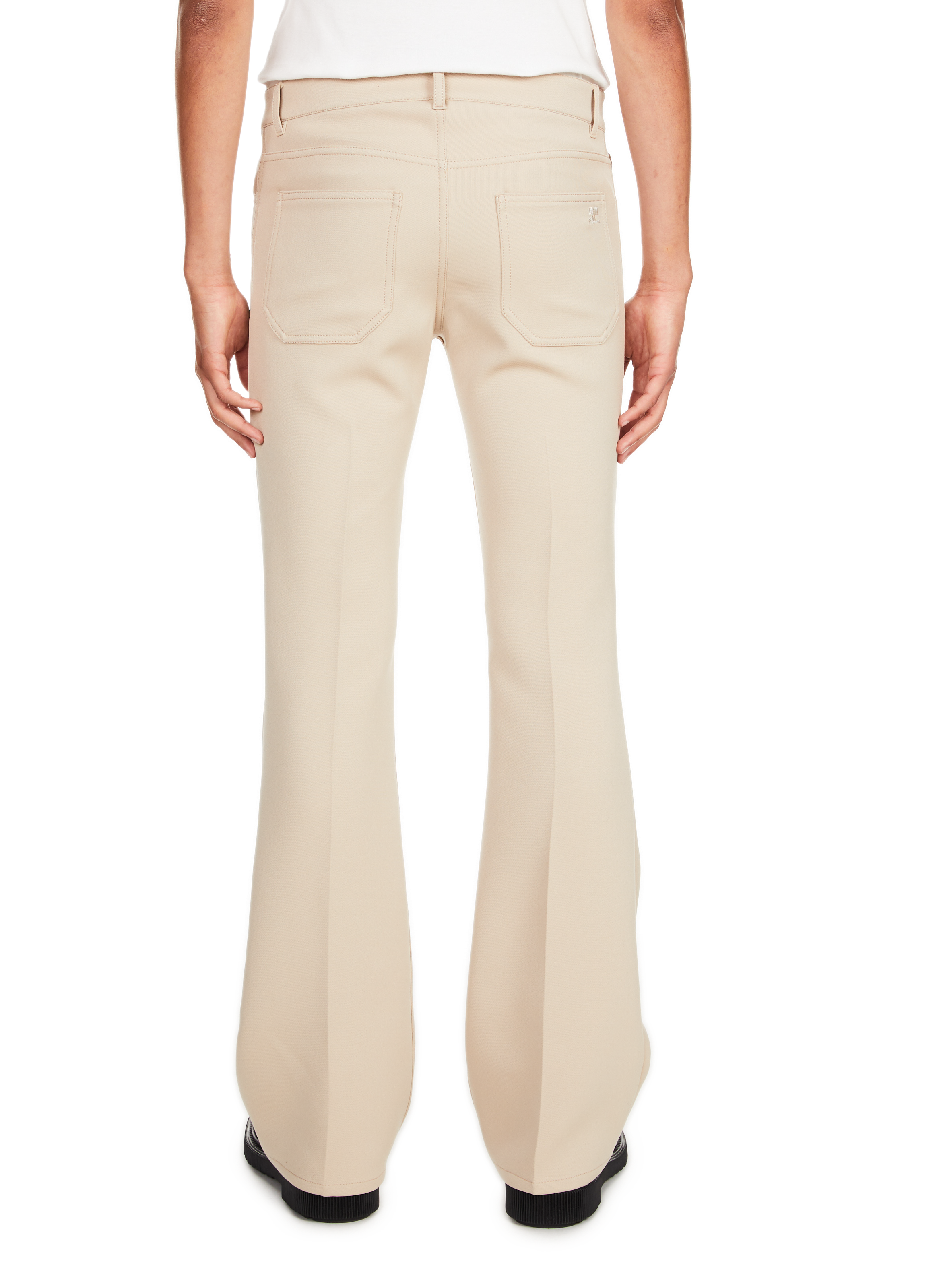Signature 70's Boot-Cut Pants COURRÈGES Beige