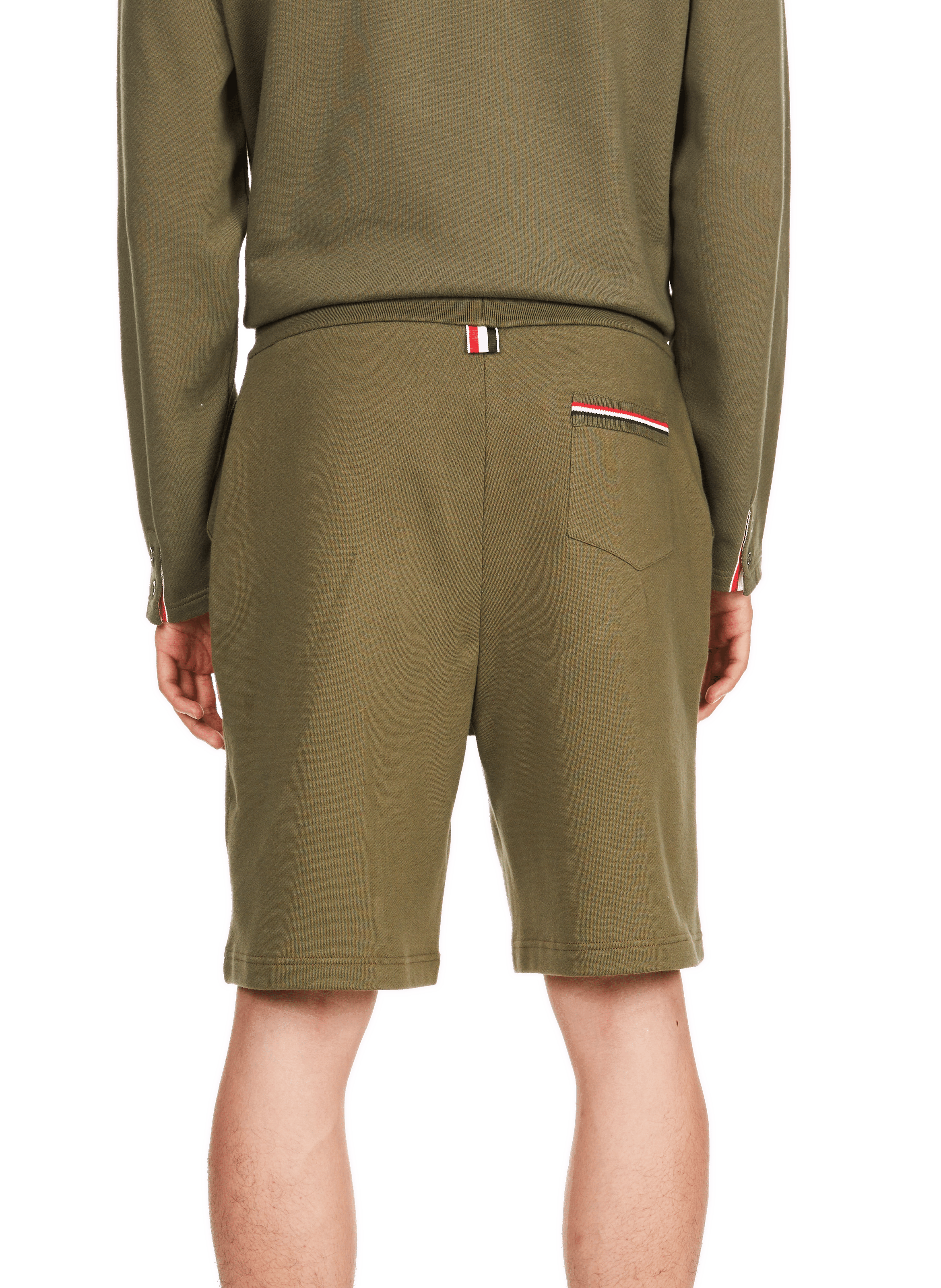 Cotton Shorts THOM BROWNE Green
