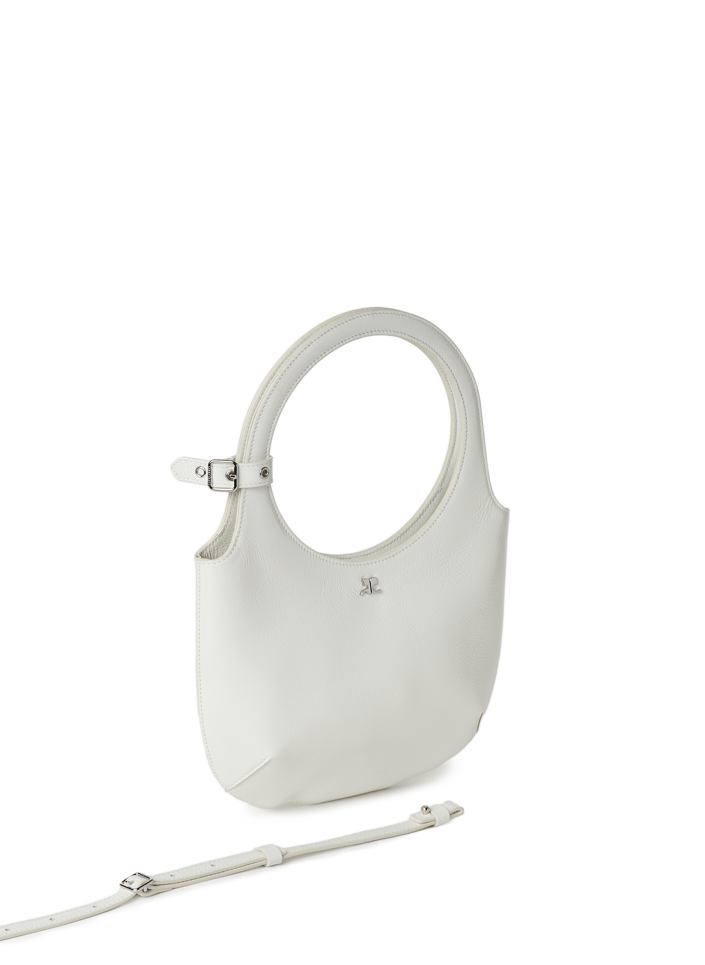 Holy leather bag COURRÈGES White
