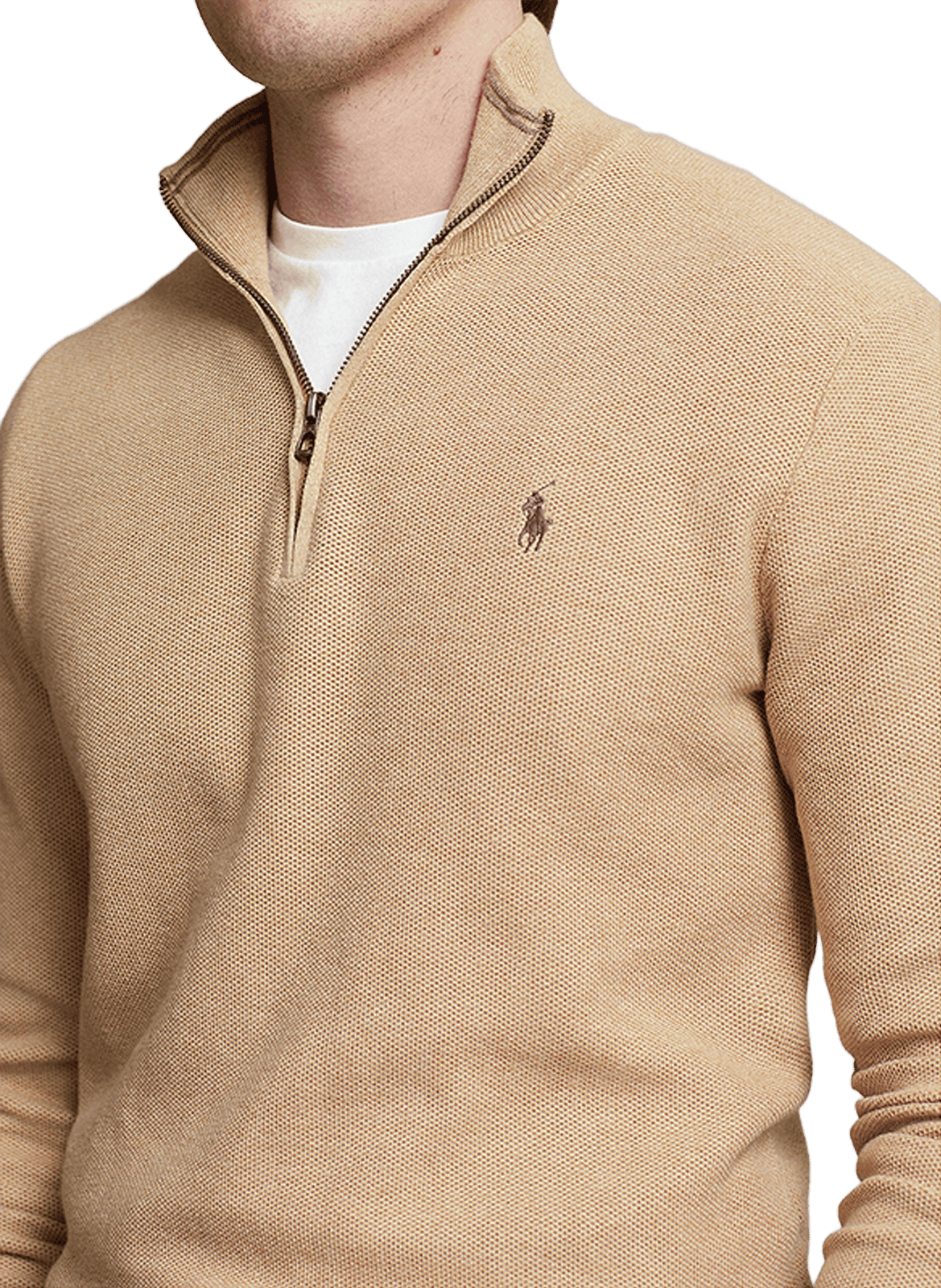 Pull en coton POLO RALPH LAUREN Marron