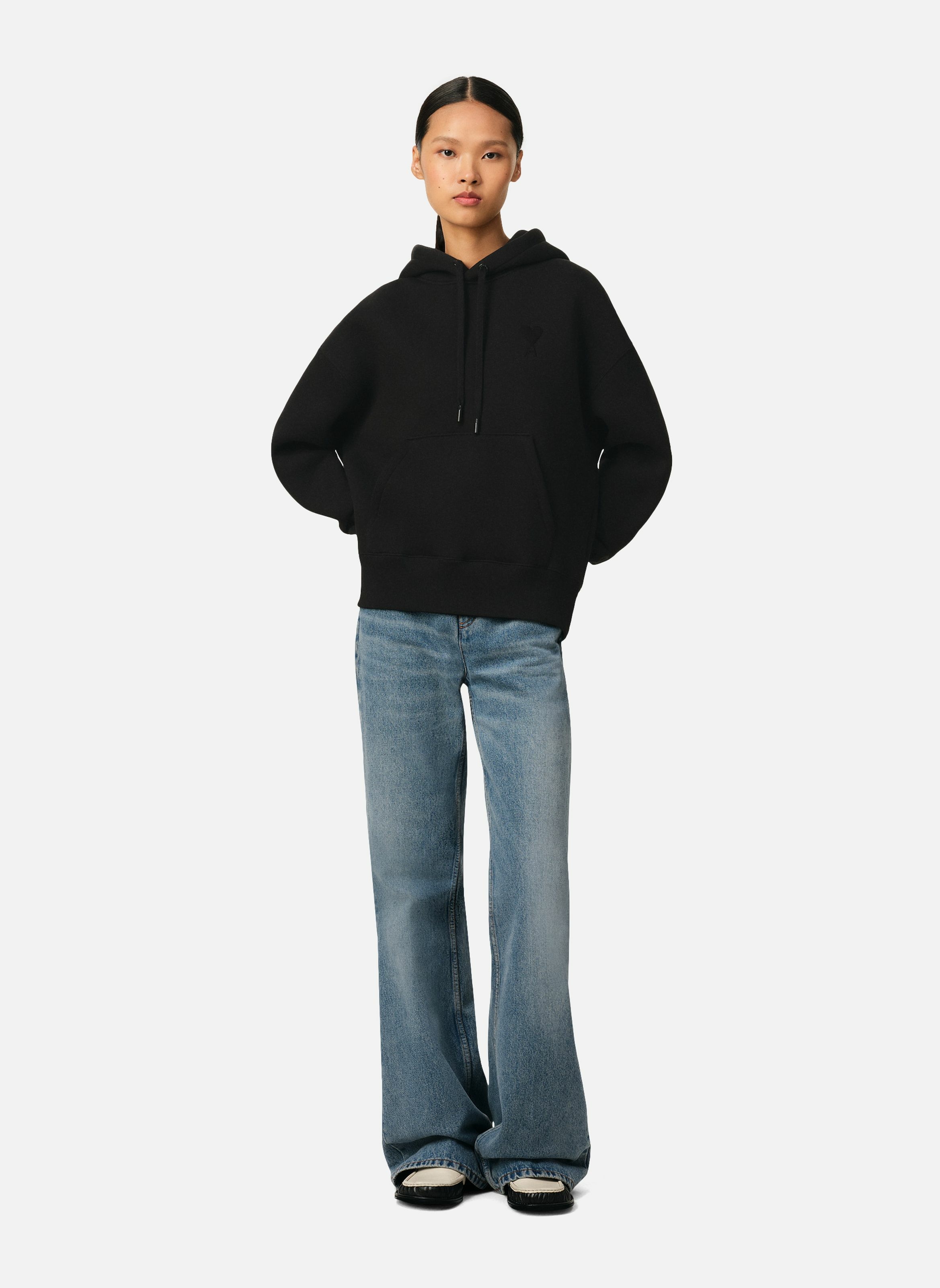 Hoodie ami de coeur unisexe AMI PARIS Noir