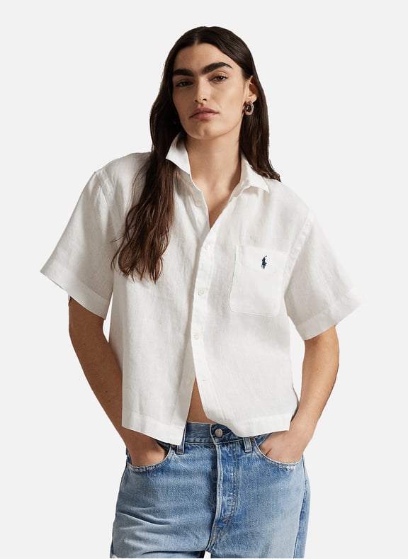 Linen shirt White by POLO RALPH LAUREN POLO RALPH LAUREN Linen shirt White