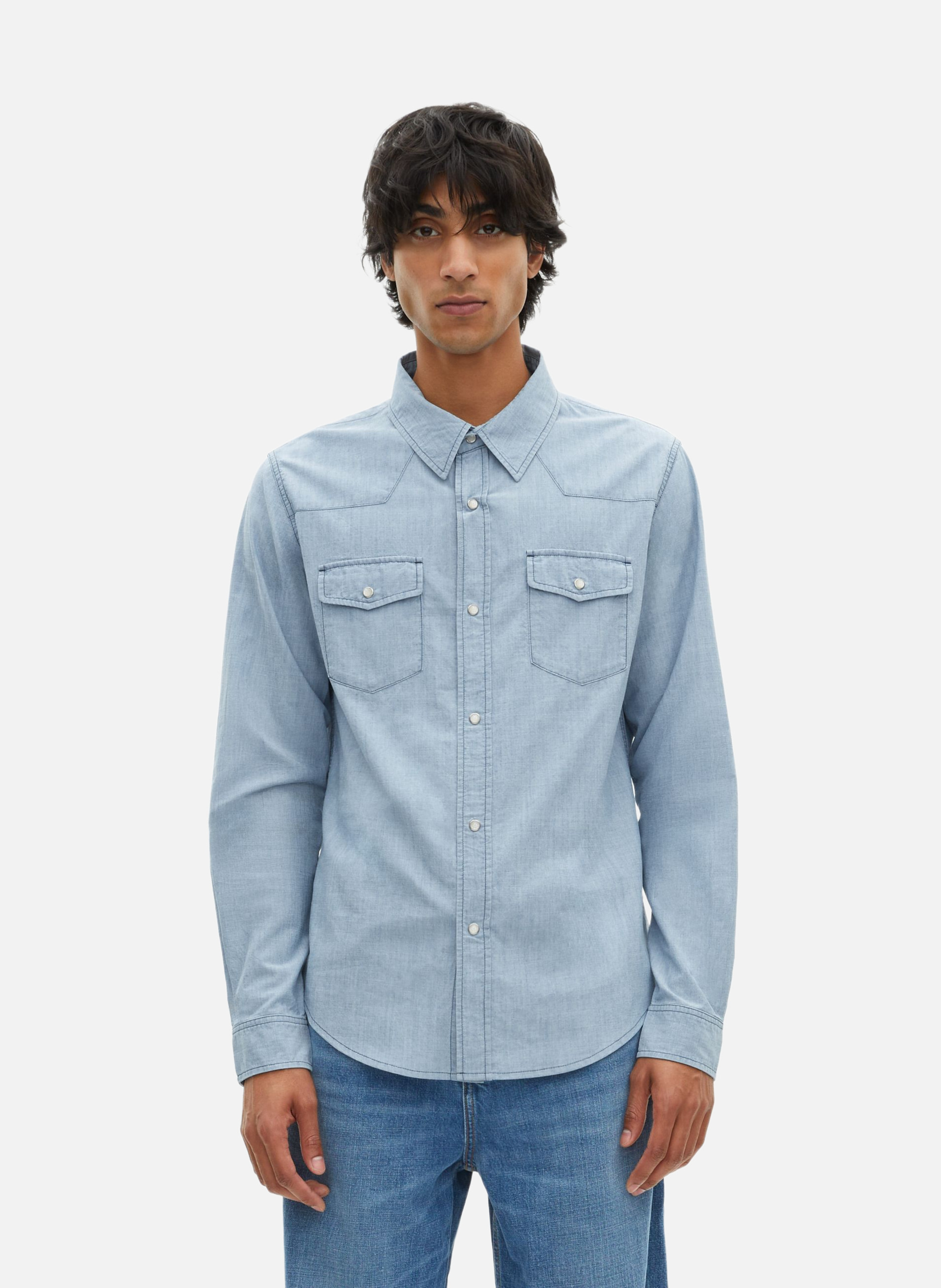 Chemise en denim THE KOOPLES Bleu
