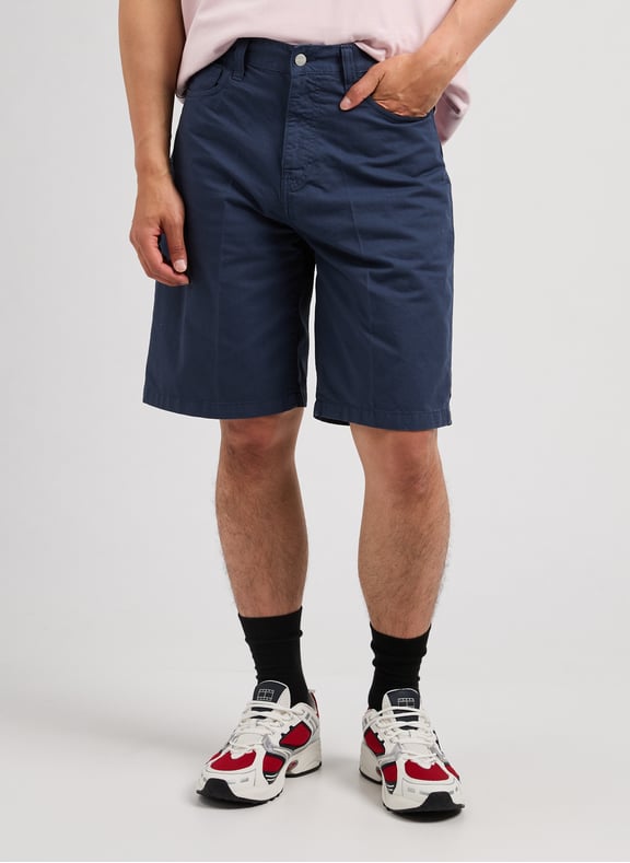 Short Landon en coton Bleu by CARHARTT WIP CARHARTT WIP Short Landon en coton Bleu