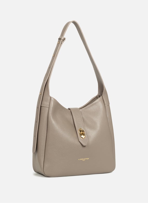 M bucket bag - Top Double | Grey by LANCASTER M bucket bag - Top Double Grey