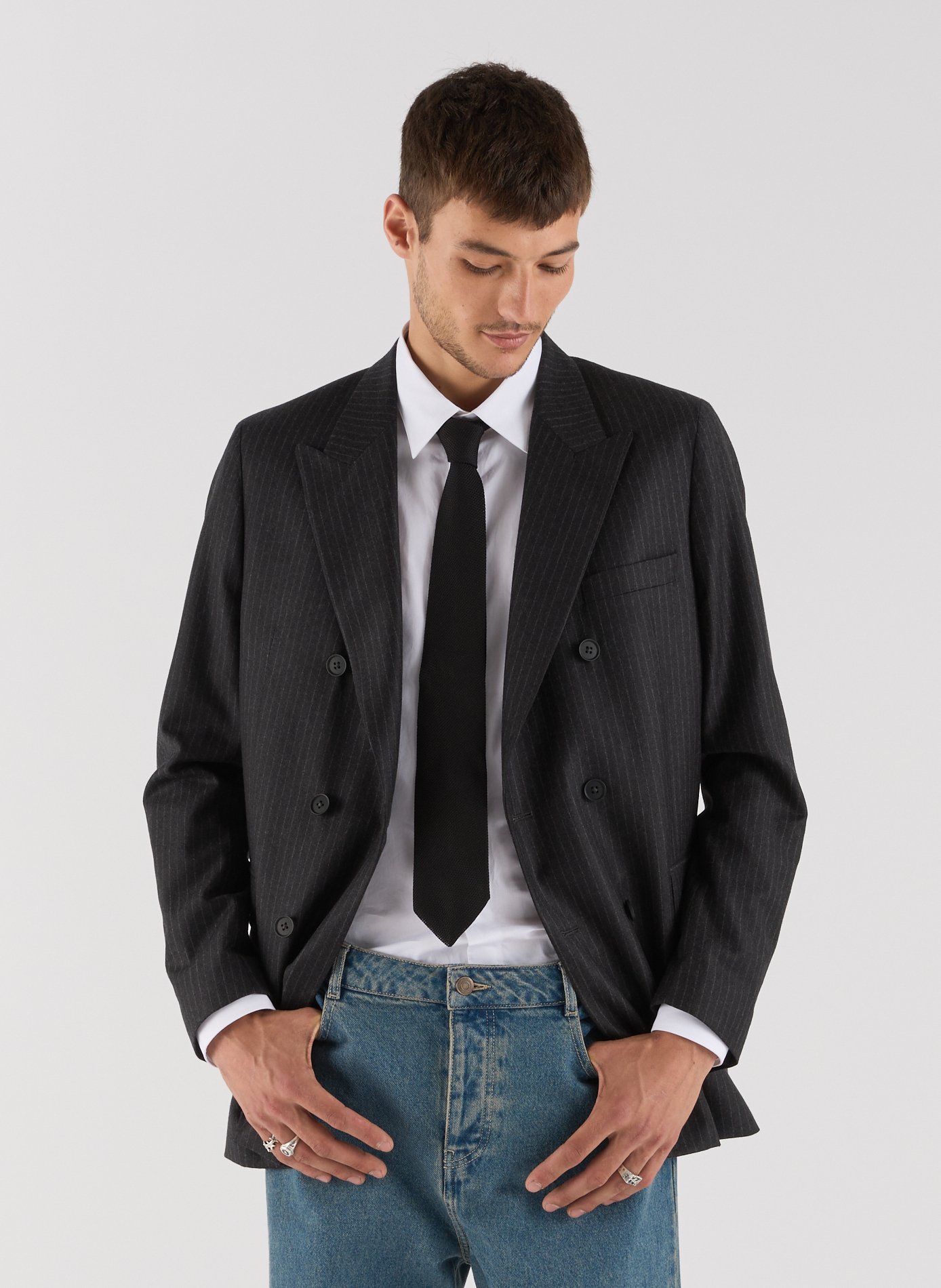  Silk tie SAISON 1865 Black