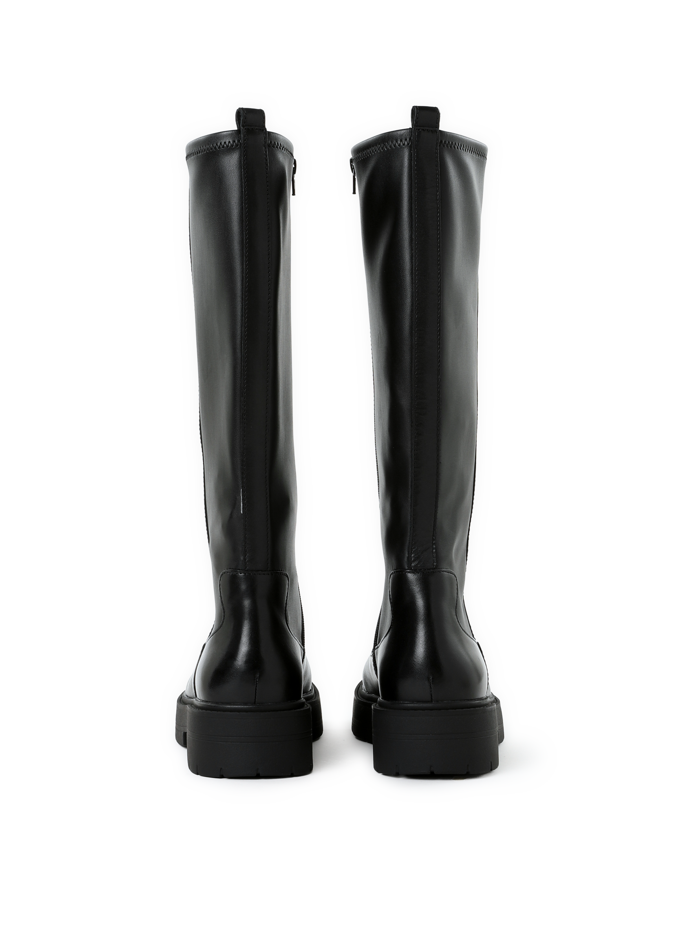 Spherica mixed leather boots GEOX Black