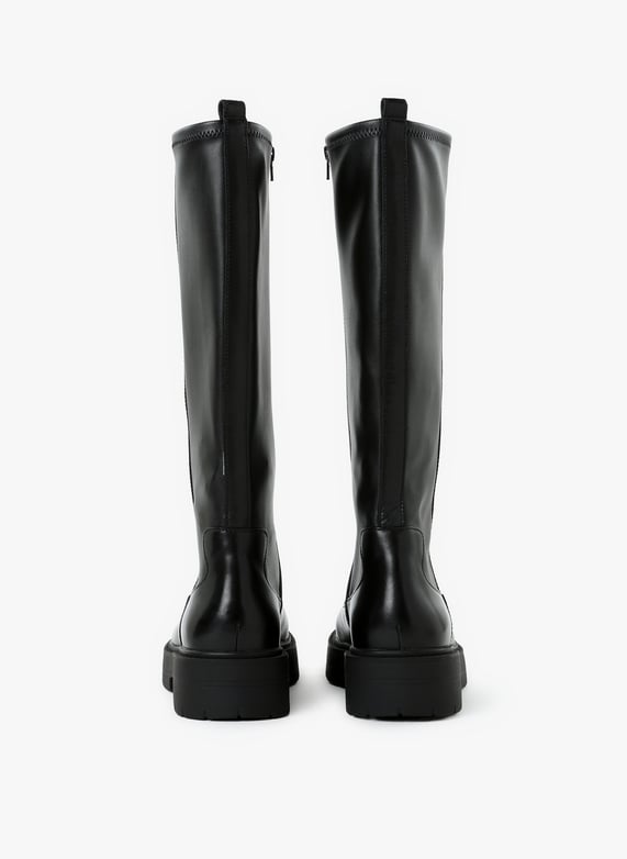 Bottes Spherica en cuir mélangé  | Noir by GEOX Bottes Spherica en cuir mélangé  Noir