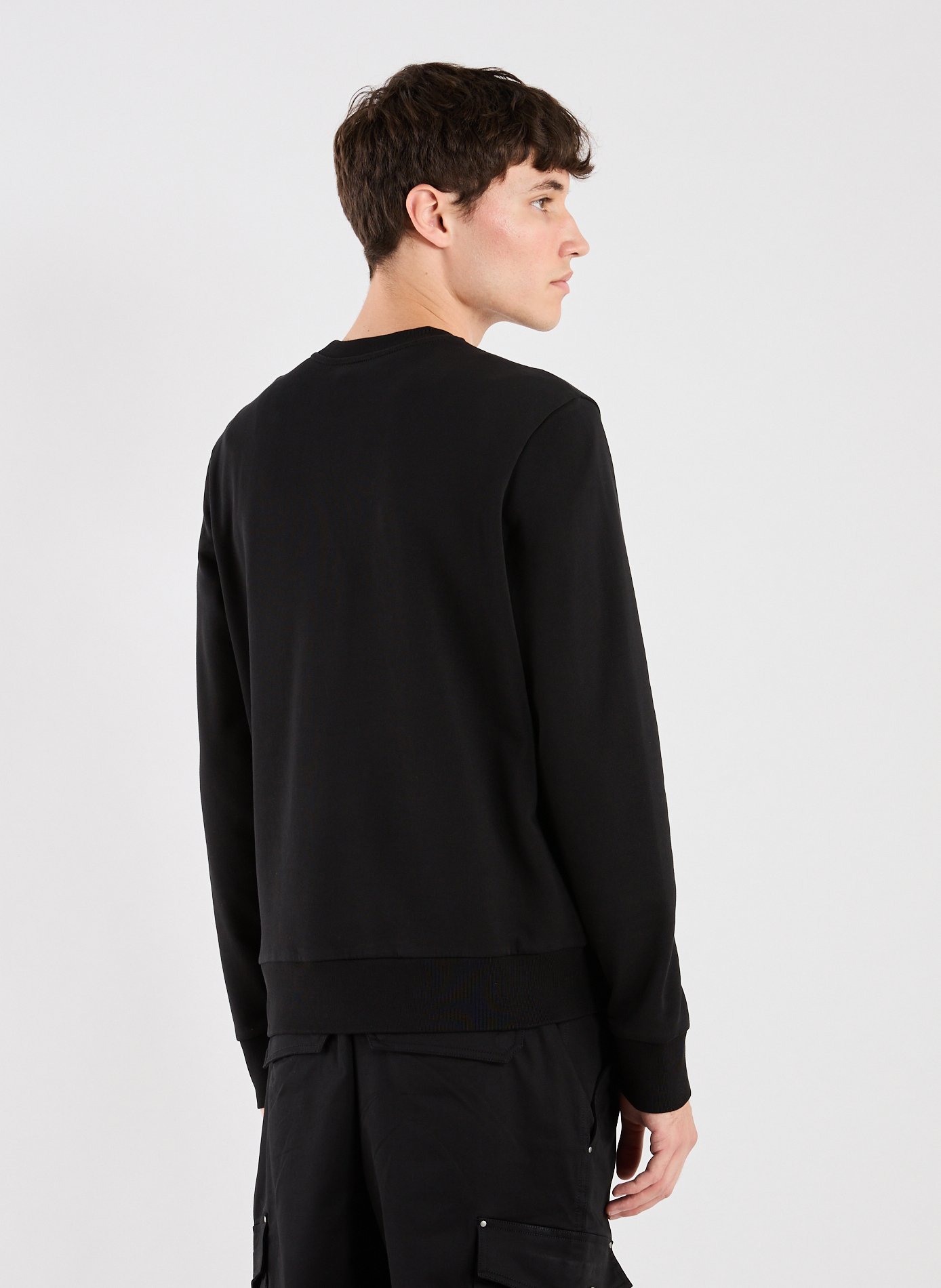 Cotton logo sweatshirt MONCLER Black