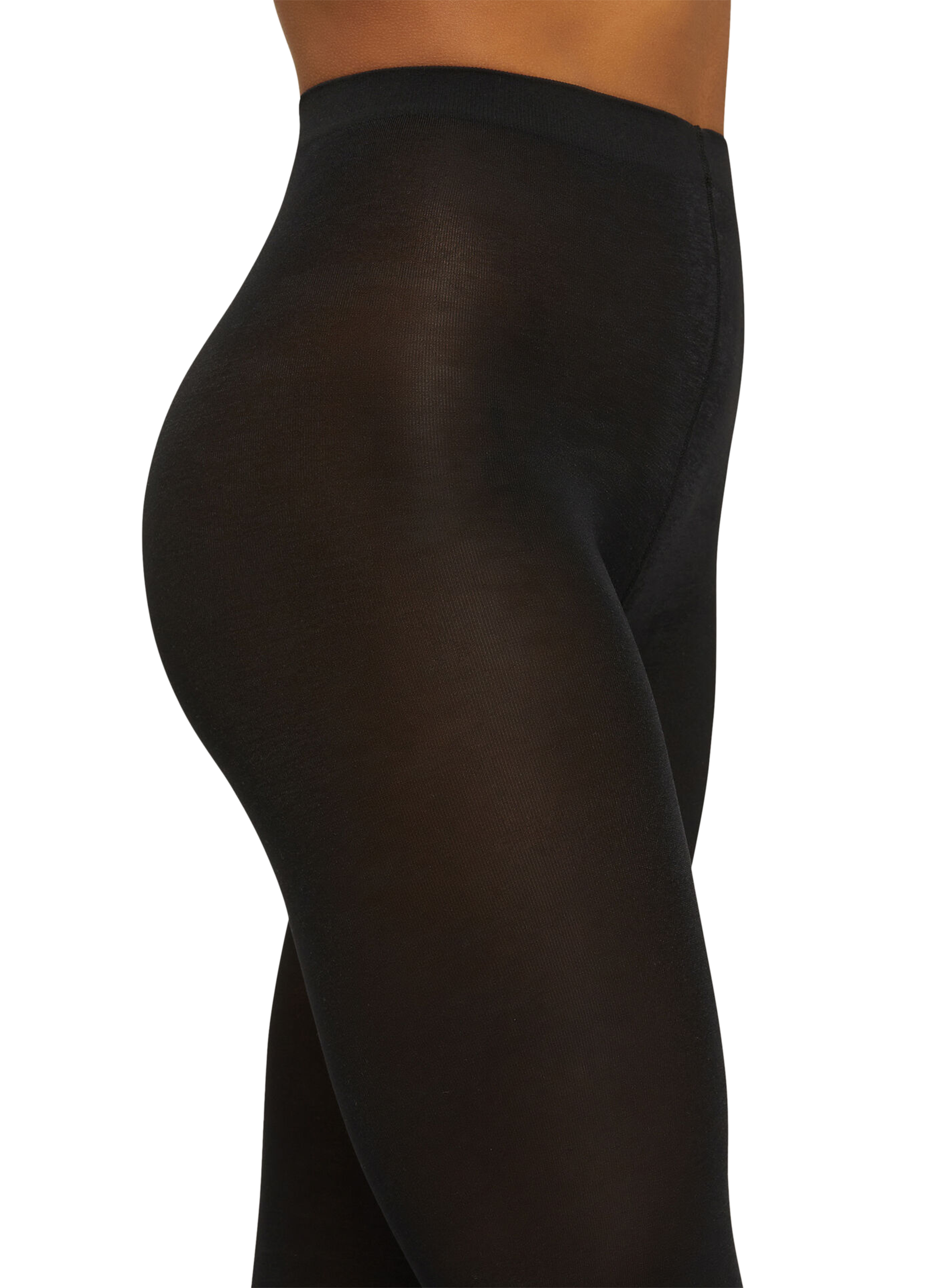 Collants satin opaque 50 WOLFORD Noir