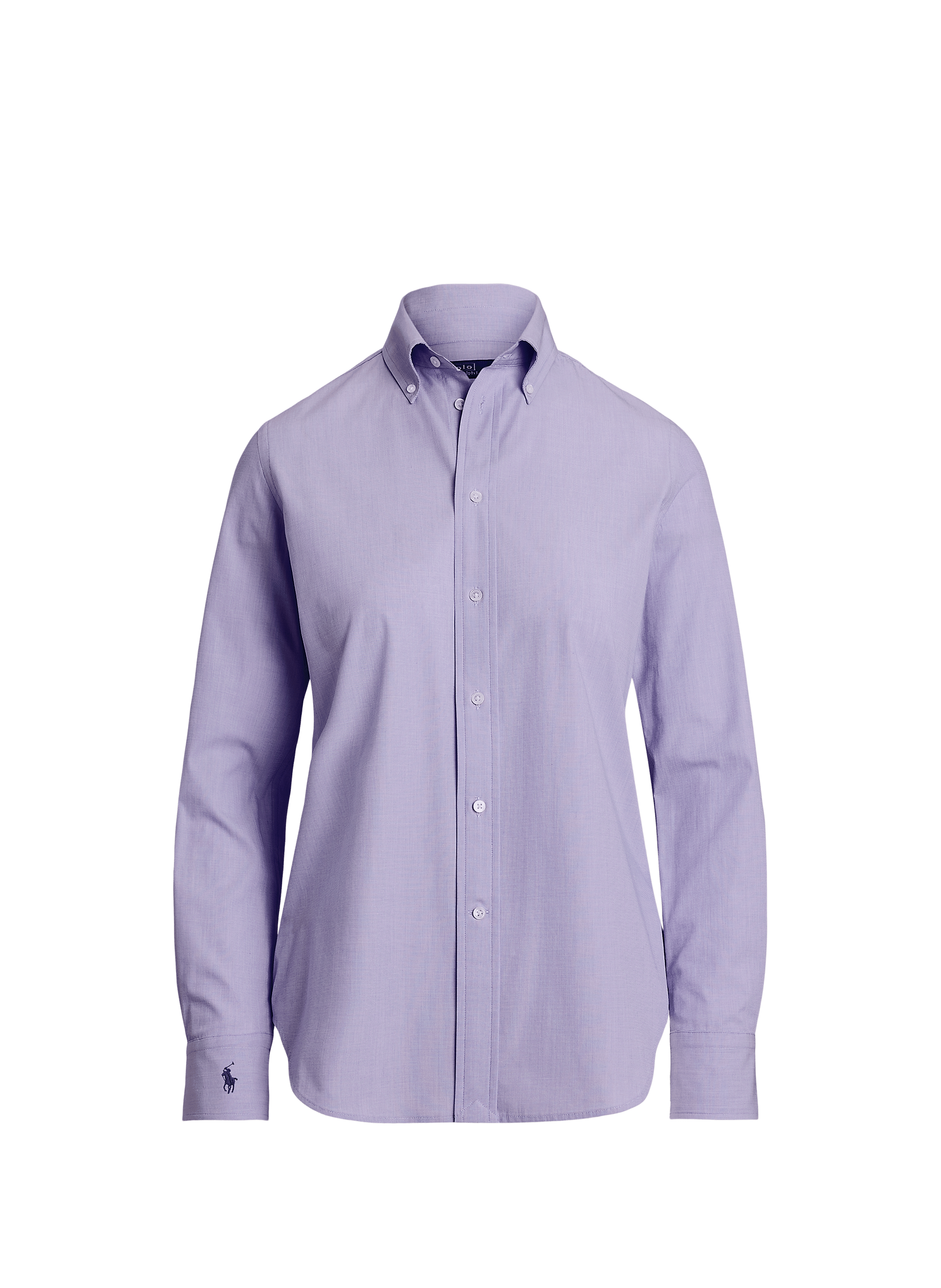 Chemise col américain en coton mélangé POLO RALPH LAUREN Violet