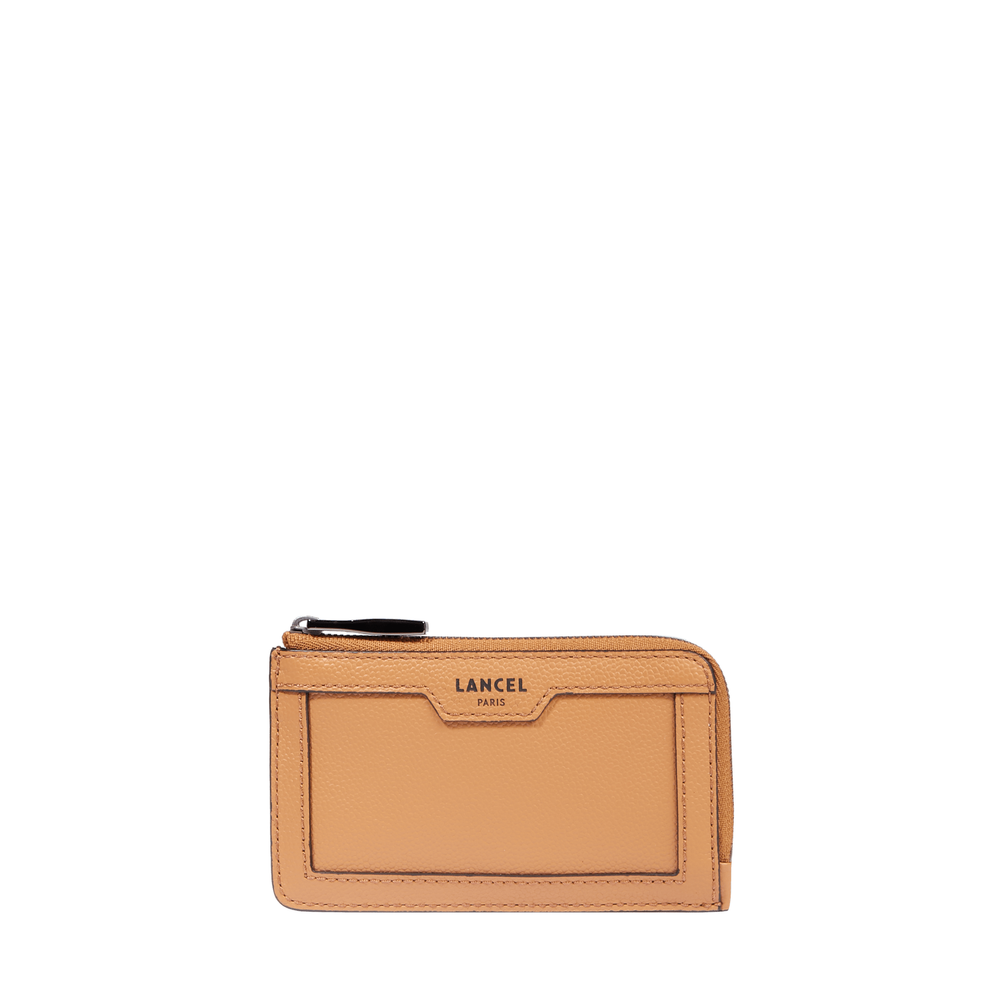 Porte-cartes zippé   charlie de lancel en cuir LANCEL Marron