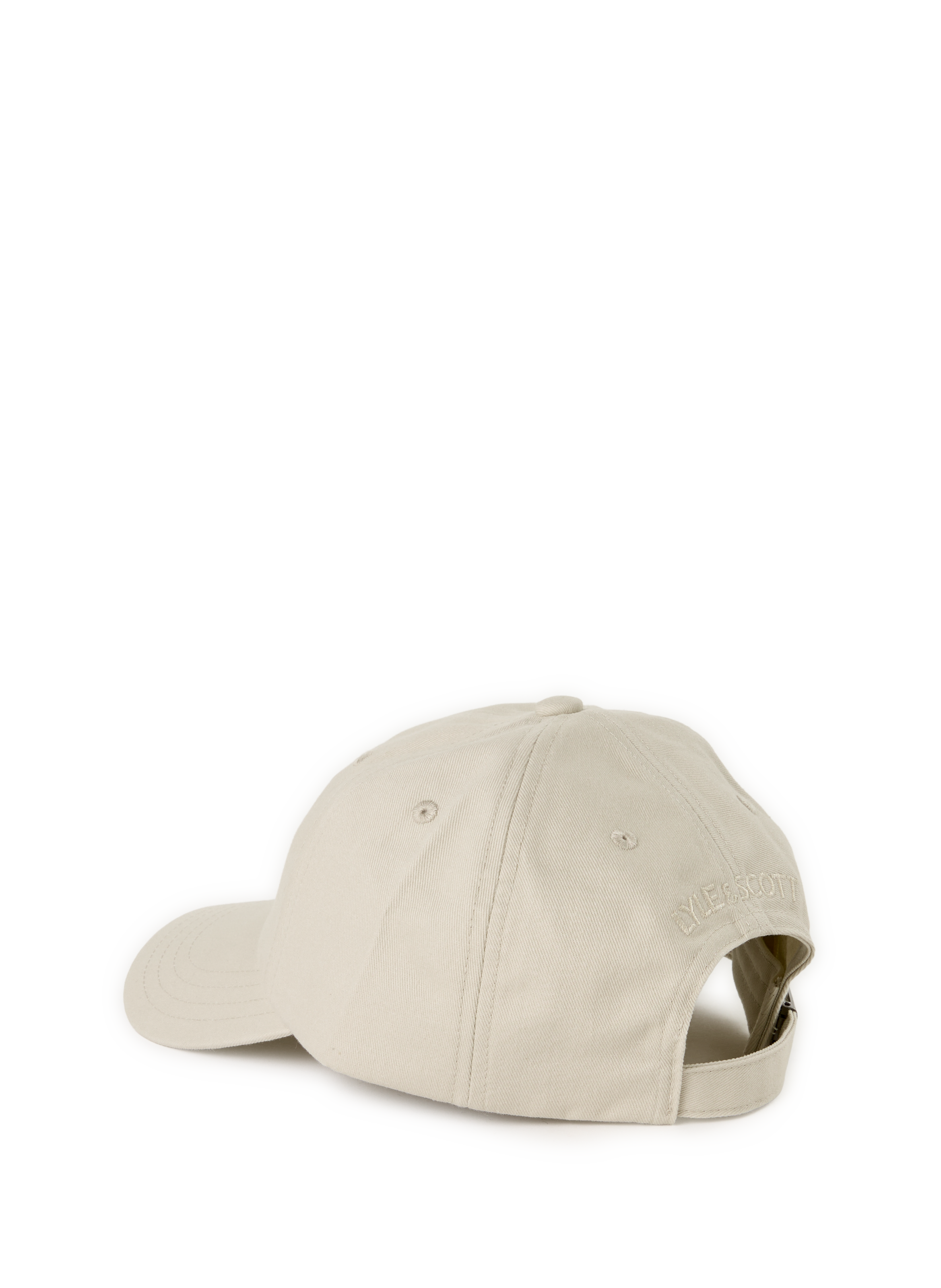 Embroidered cotton baseball cap LYLE & SCOTT Grey