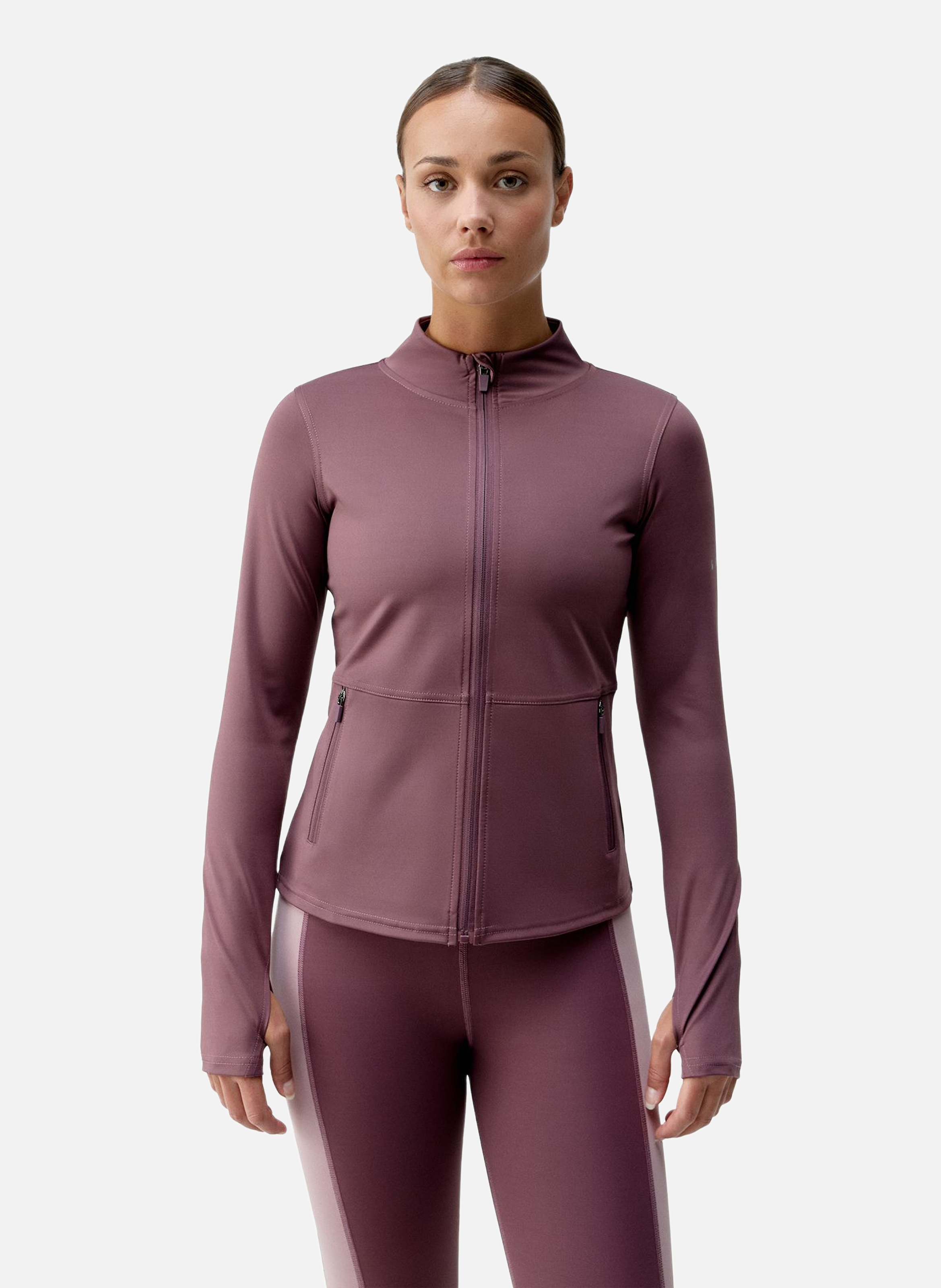 Veste de sport zippée performance athleisure ivet BORN LIVING YOGA Rose