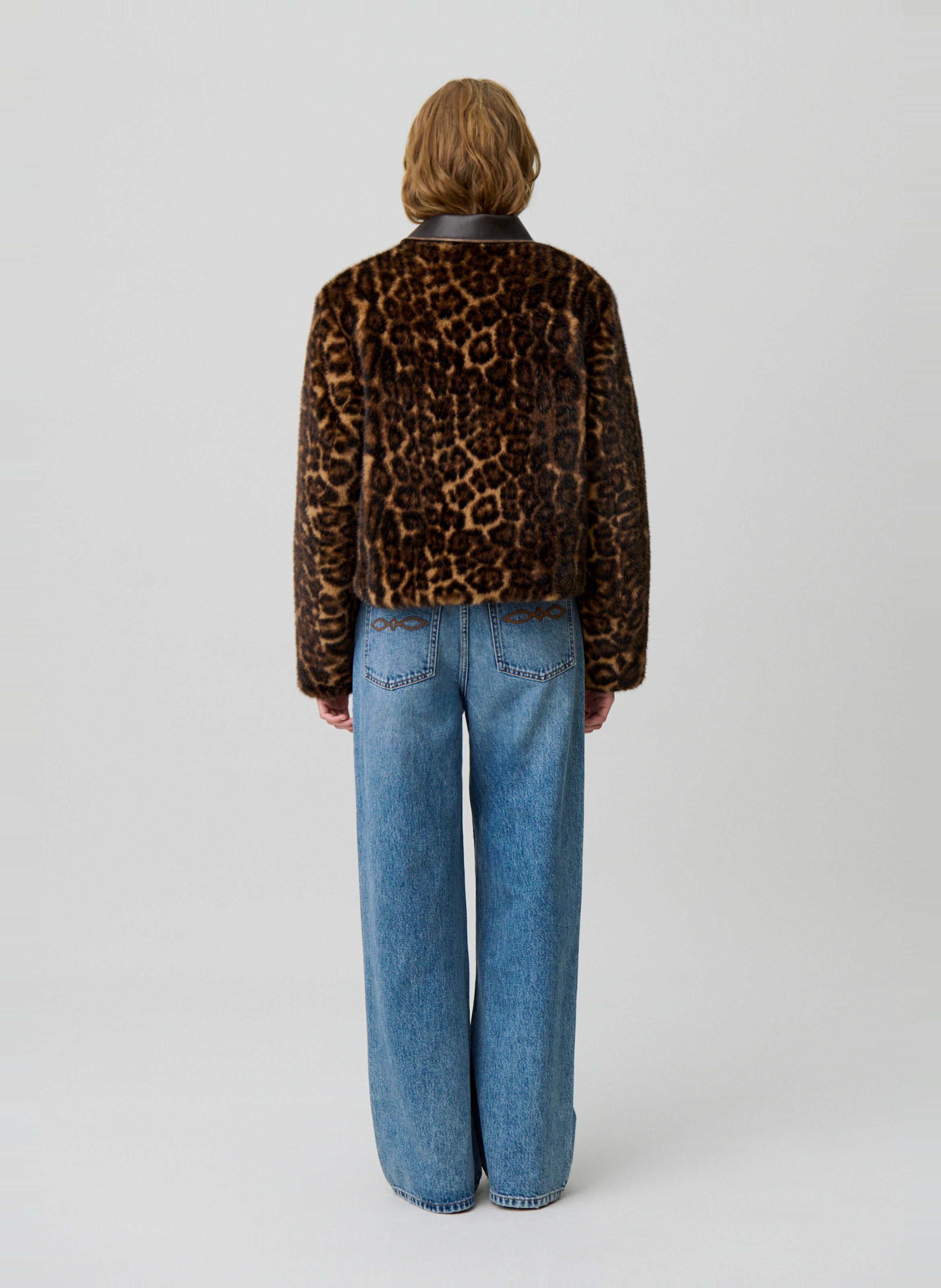 Veste col classique léopard francoise CLAUDIE PIERLOT Multicolore