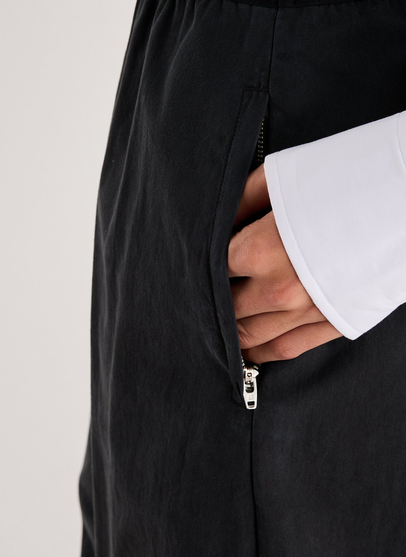 Pantalon ample articulé en coton ALEXANDER WANG Noir