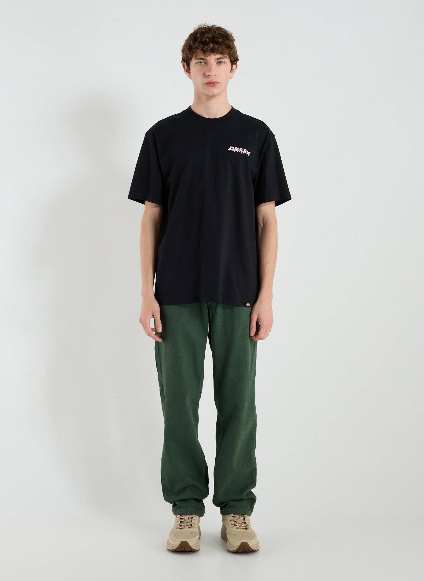 Straight leg cotton jeans DICKIES Green