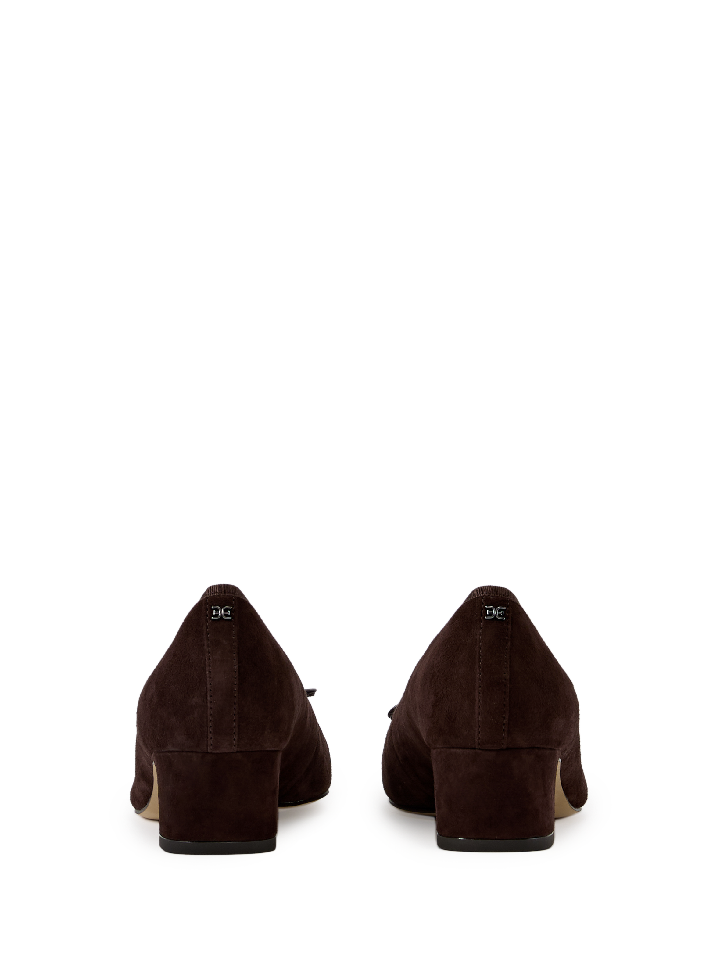 Escarpins à talon en cuir SAM EDELMAN Marron