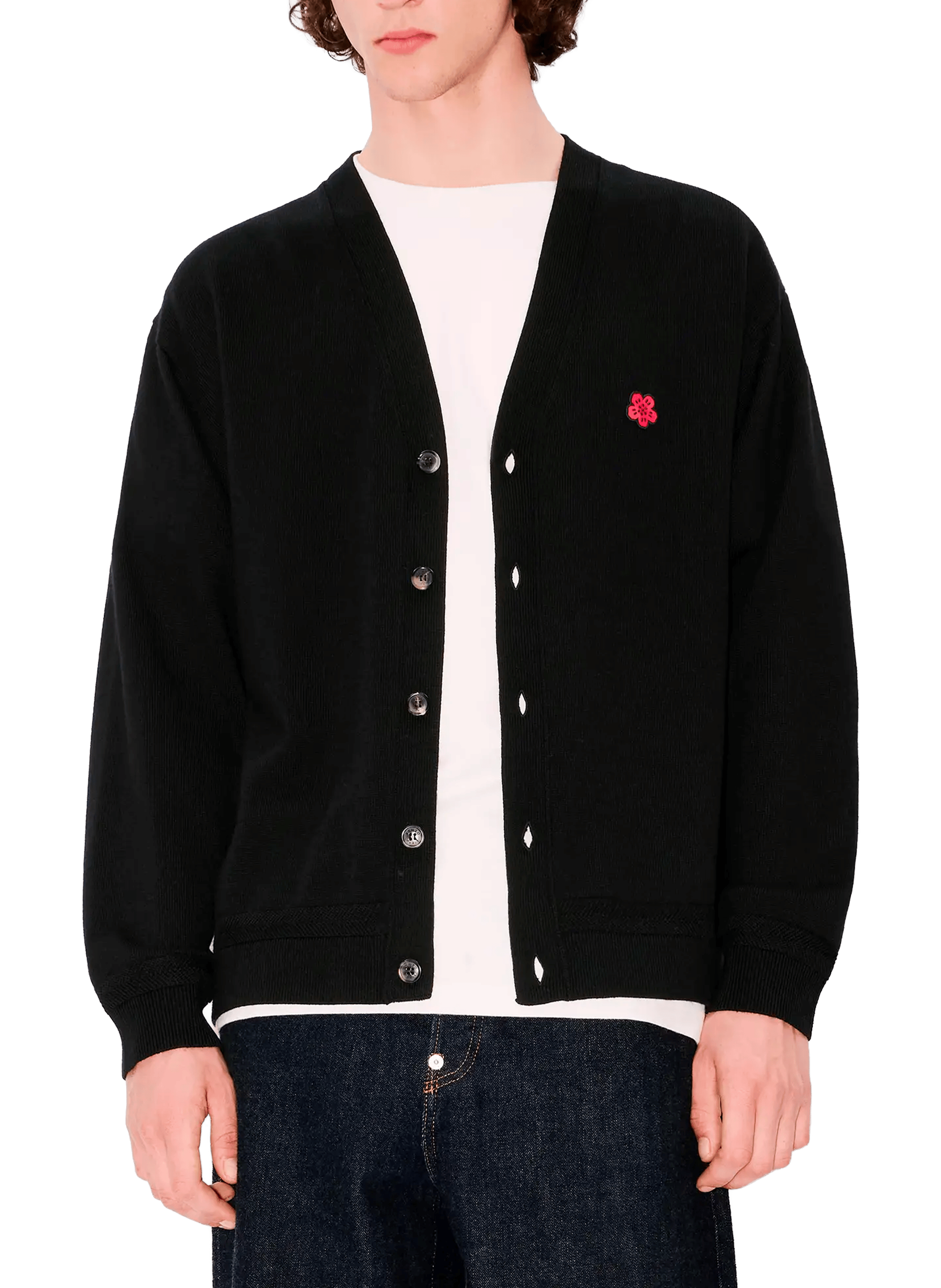 KENZO Cardigan en laine Noir