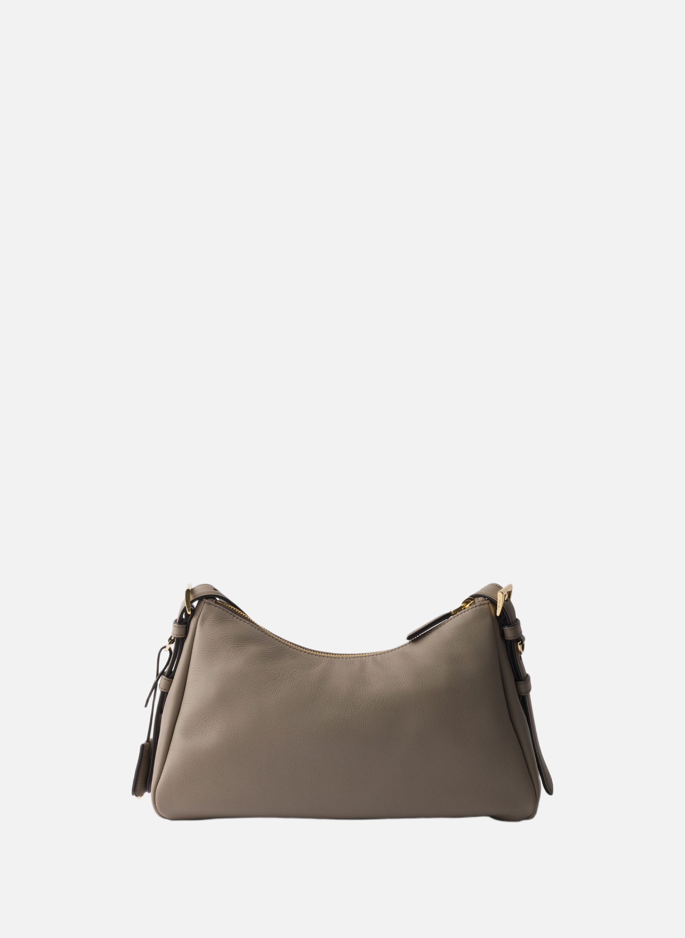 Sac porté épaule prada aimée en cuir PRADA Gris