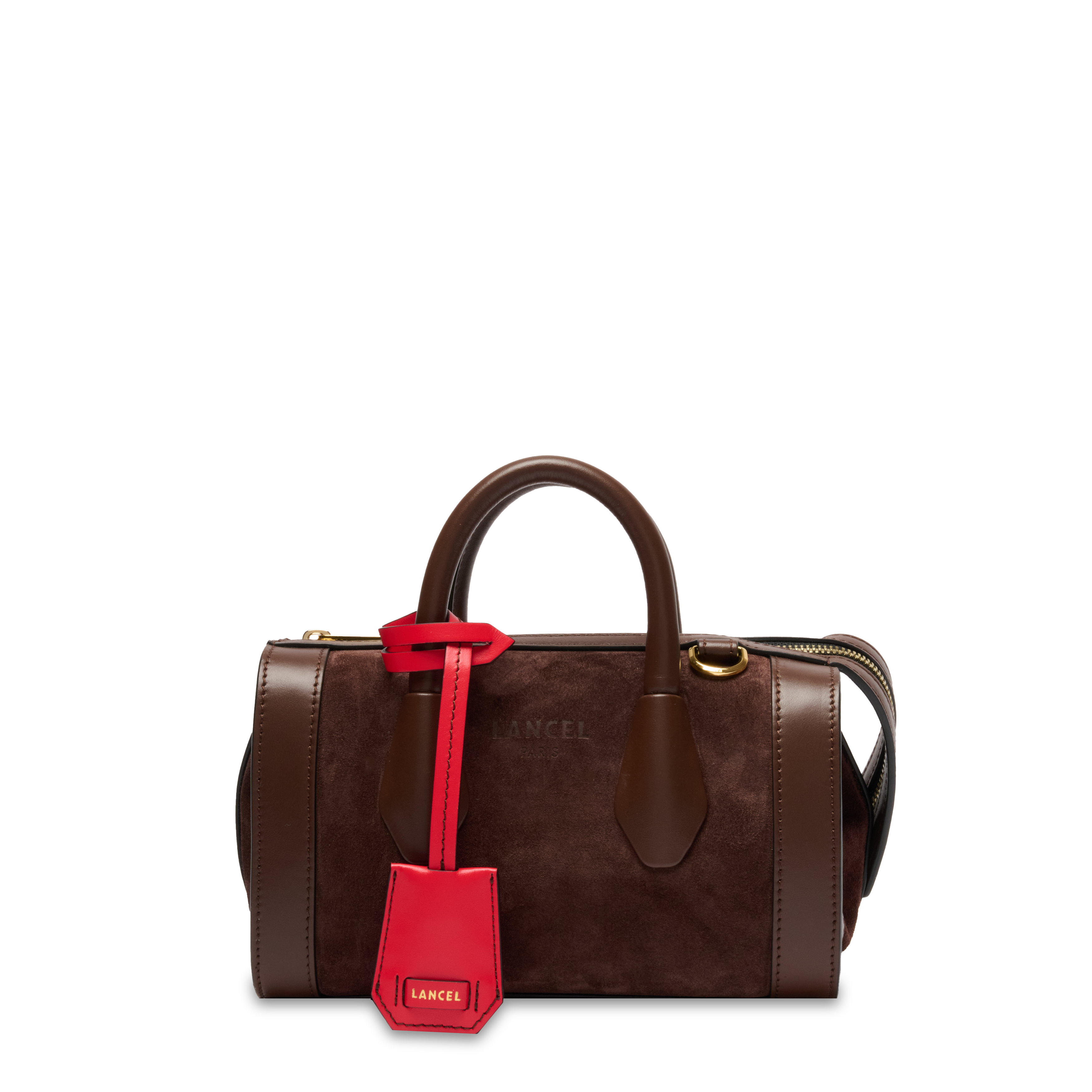 Mini sac bowling bcbg de lancel en cuir LANCEL Marron
