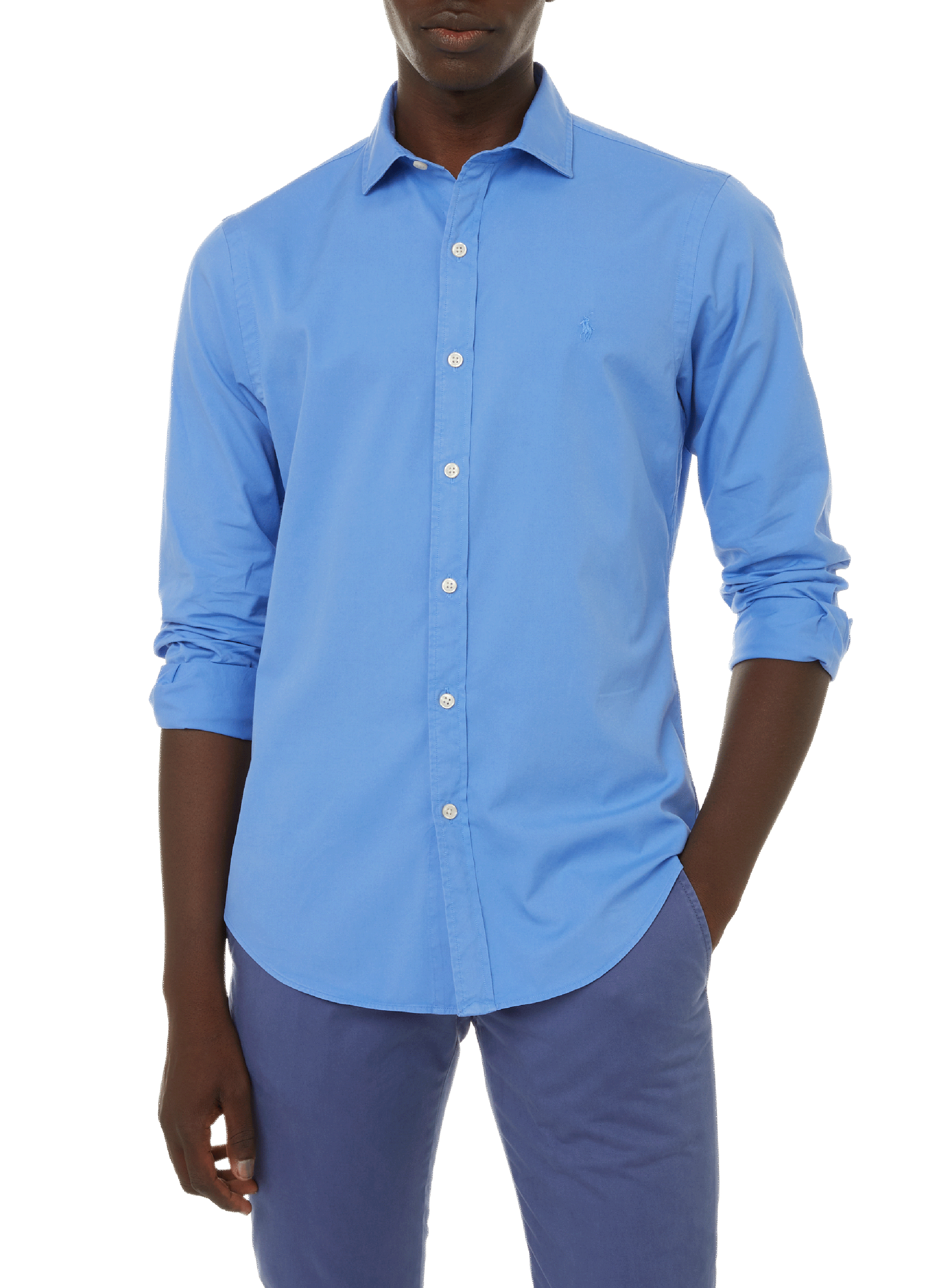 POLO RALPH LAUREN Chemise en coton Bleu