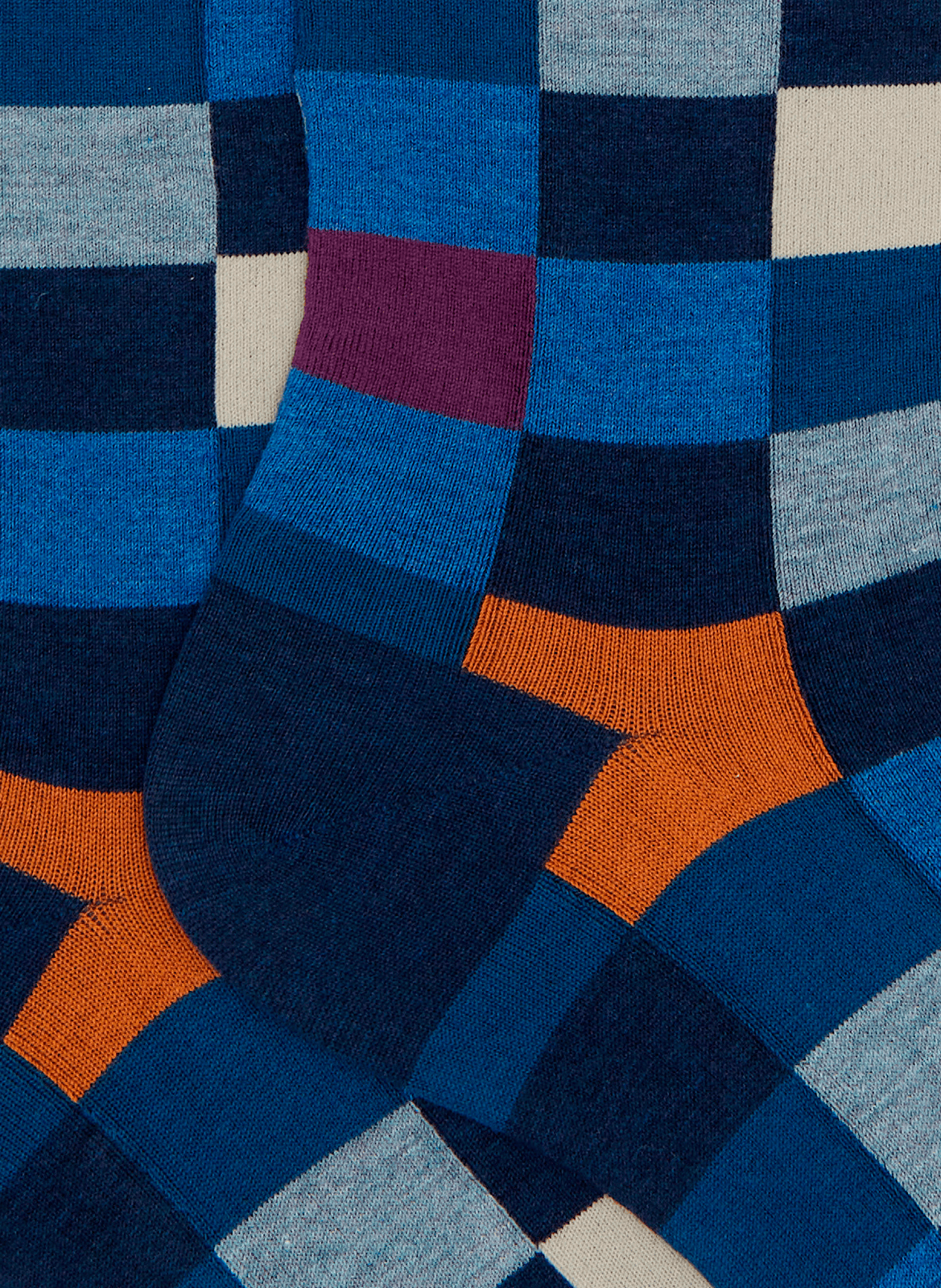 Cotton mid-calf socks DORÉ DORÉ Blue