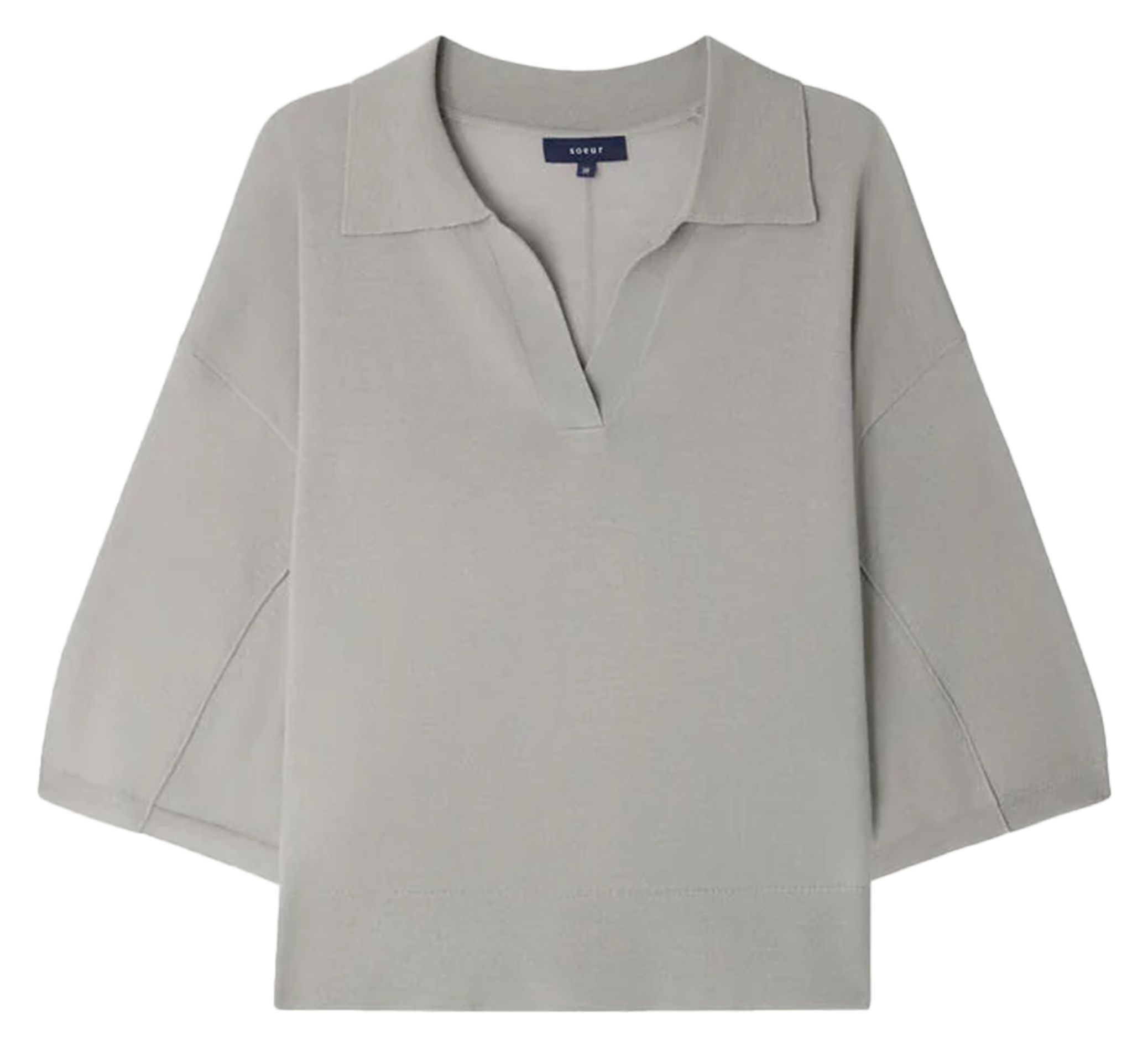 Pull col polo en laine Elton SOEUR Vert