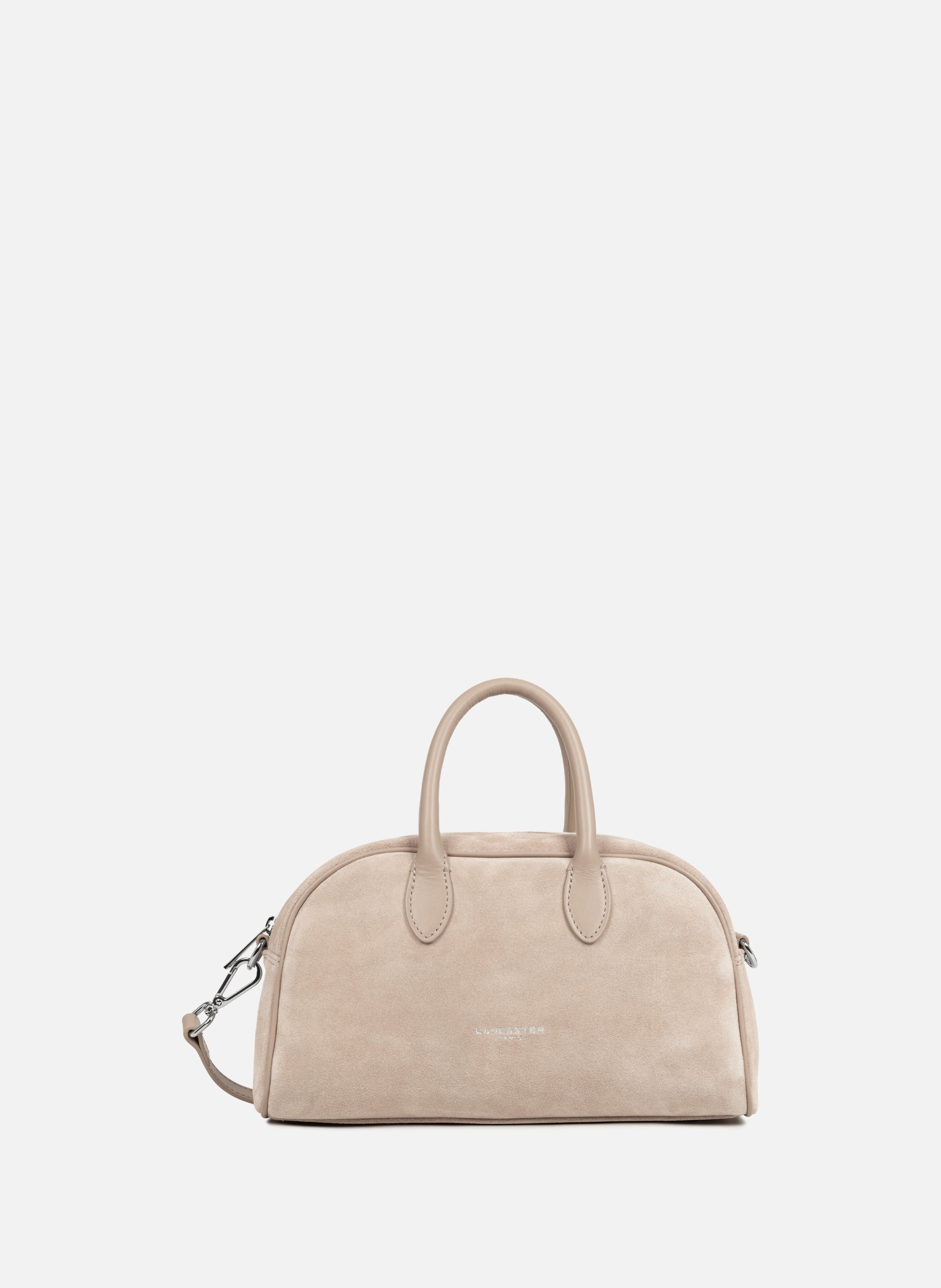 Sac à main bowling - suède  Beige foncé