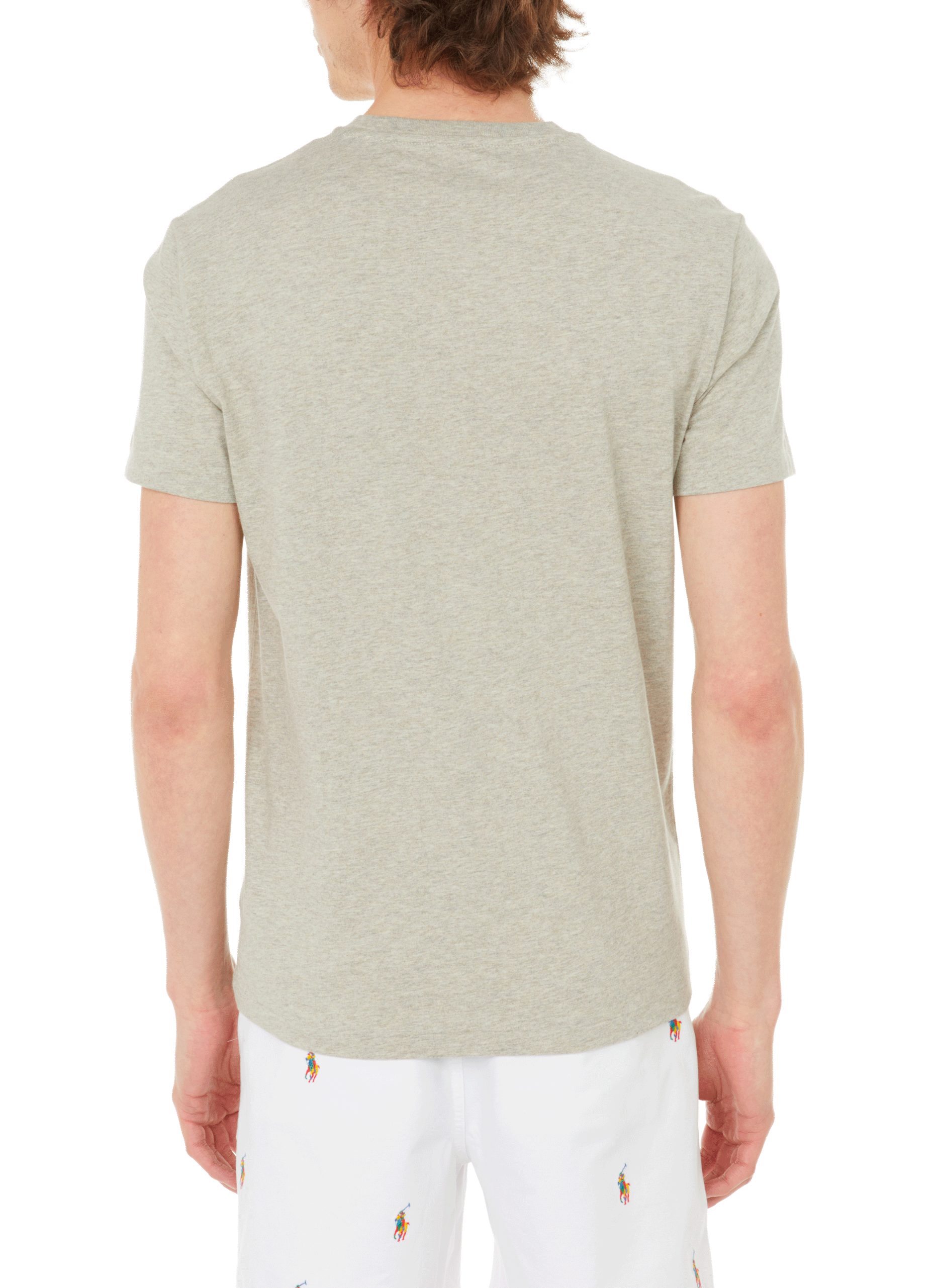 Slim cotton T-shirt POLO RALPH LAUREN Grey