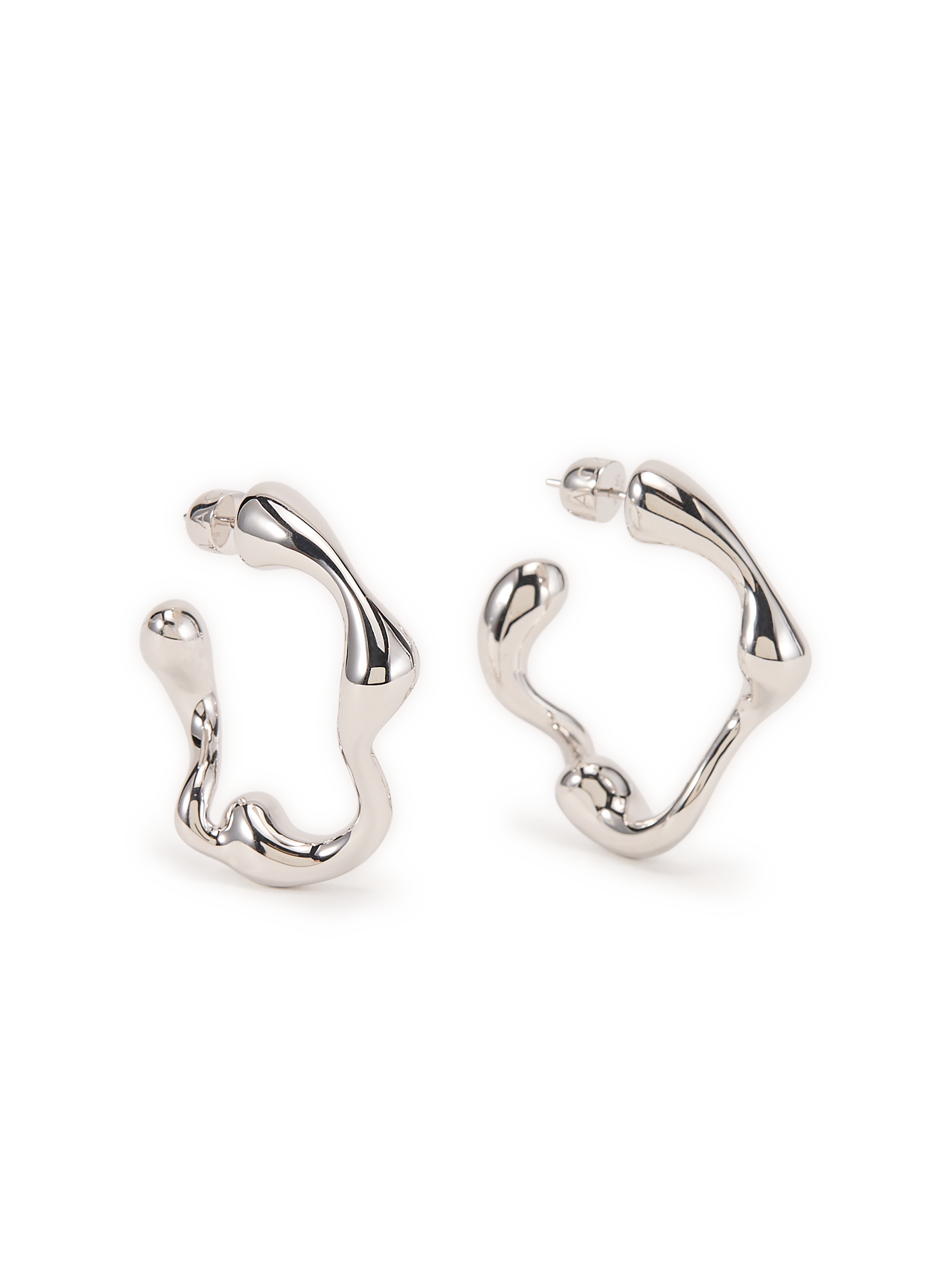 Boucles d'oreille Splash Hoops en argent MARIA BLACK Argent