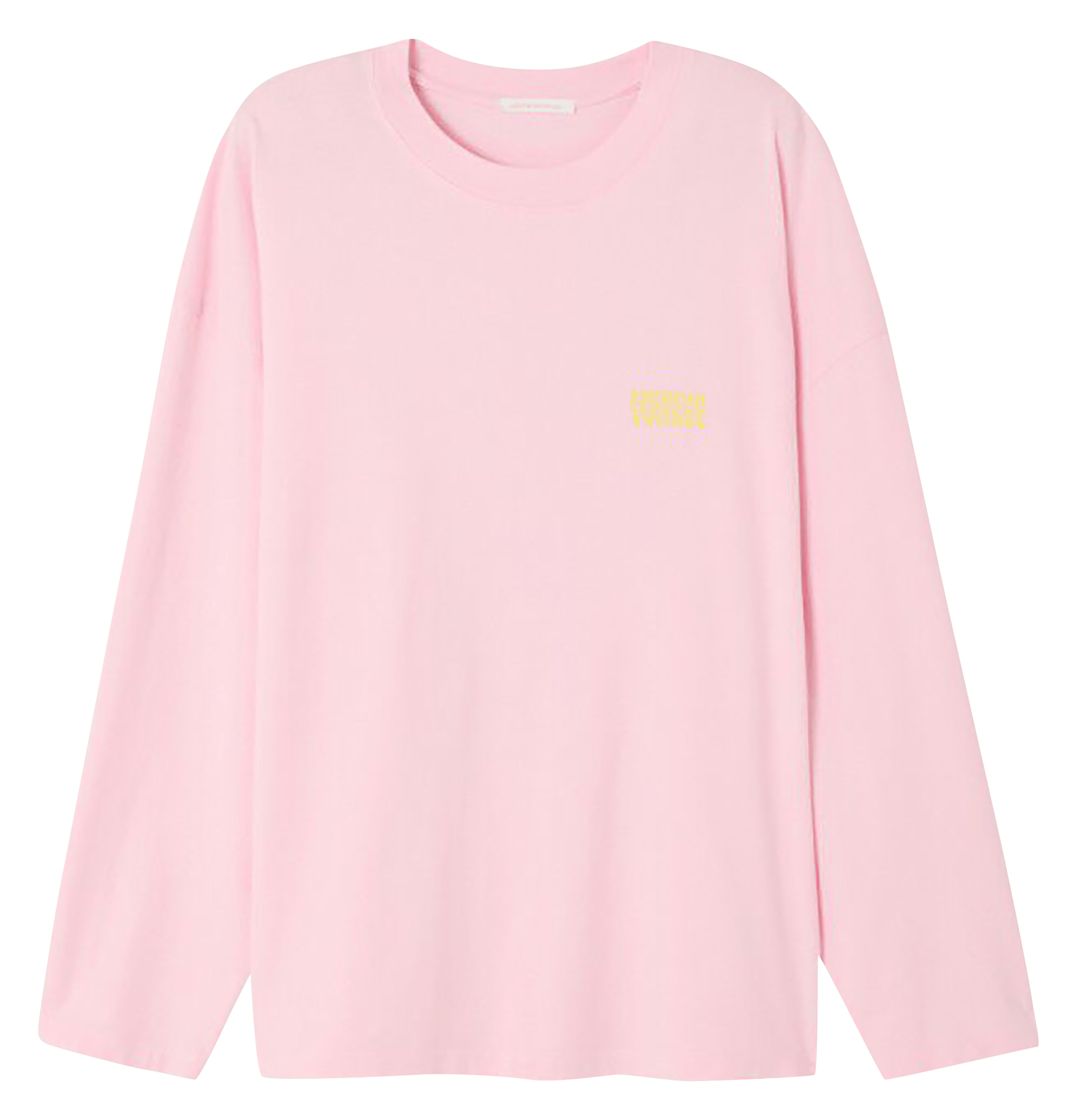 Tee-shirt oversize col rond en coton gixy AMERICAN VINTAGE Rose