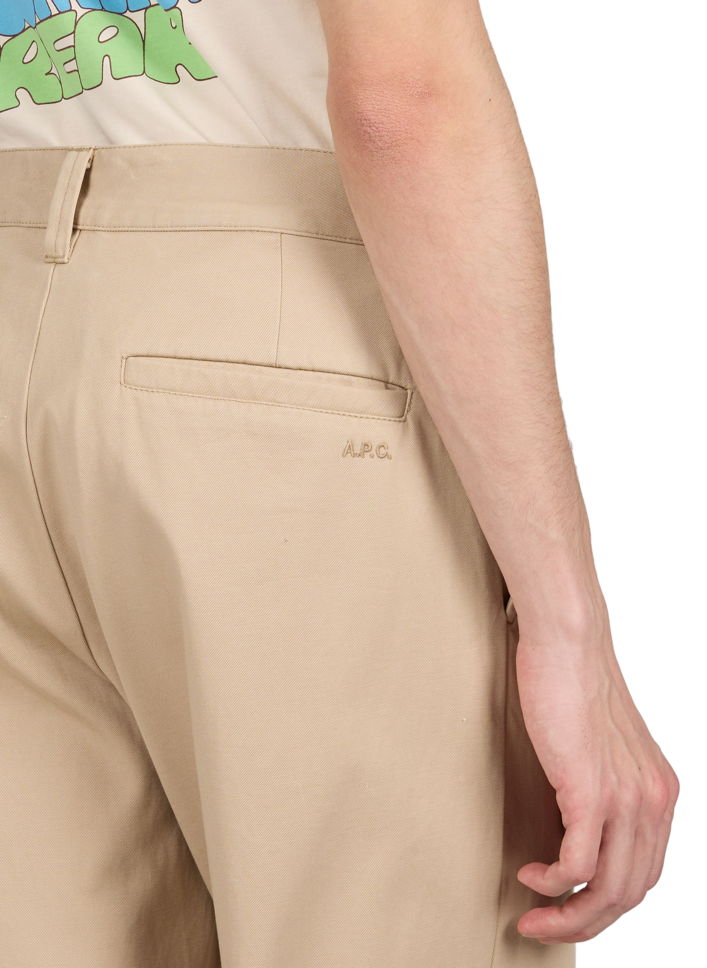 Jean ample en coton A.P.C. Beige