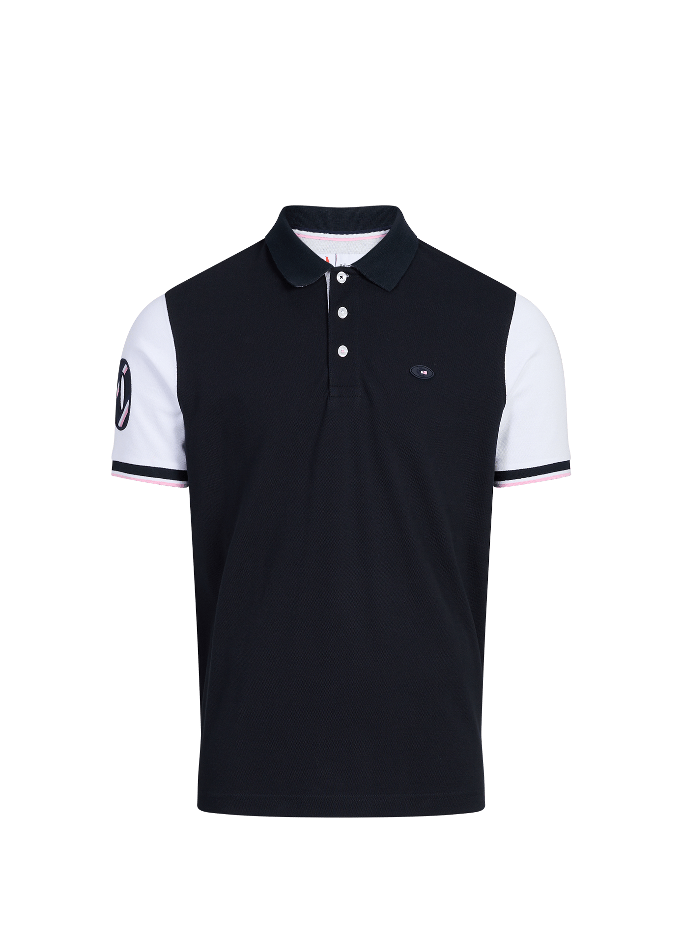 Short sleeve cotton polo shirt EDEN PARK Blue