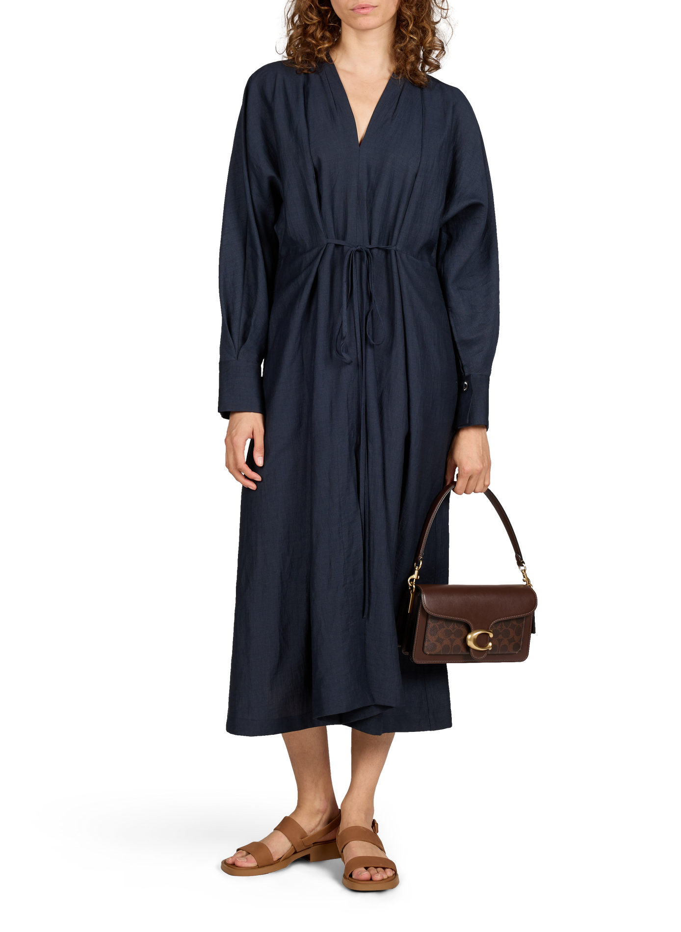 Leather bag COACH Brown