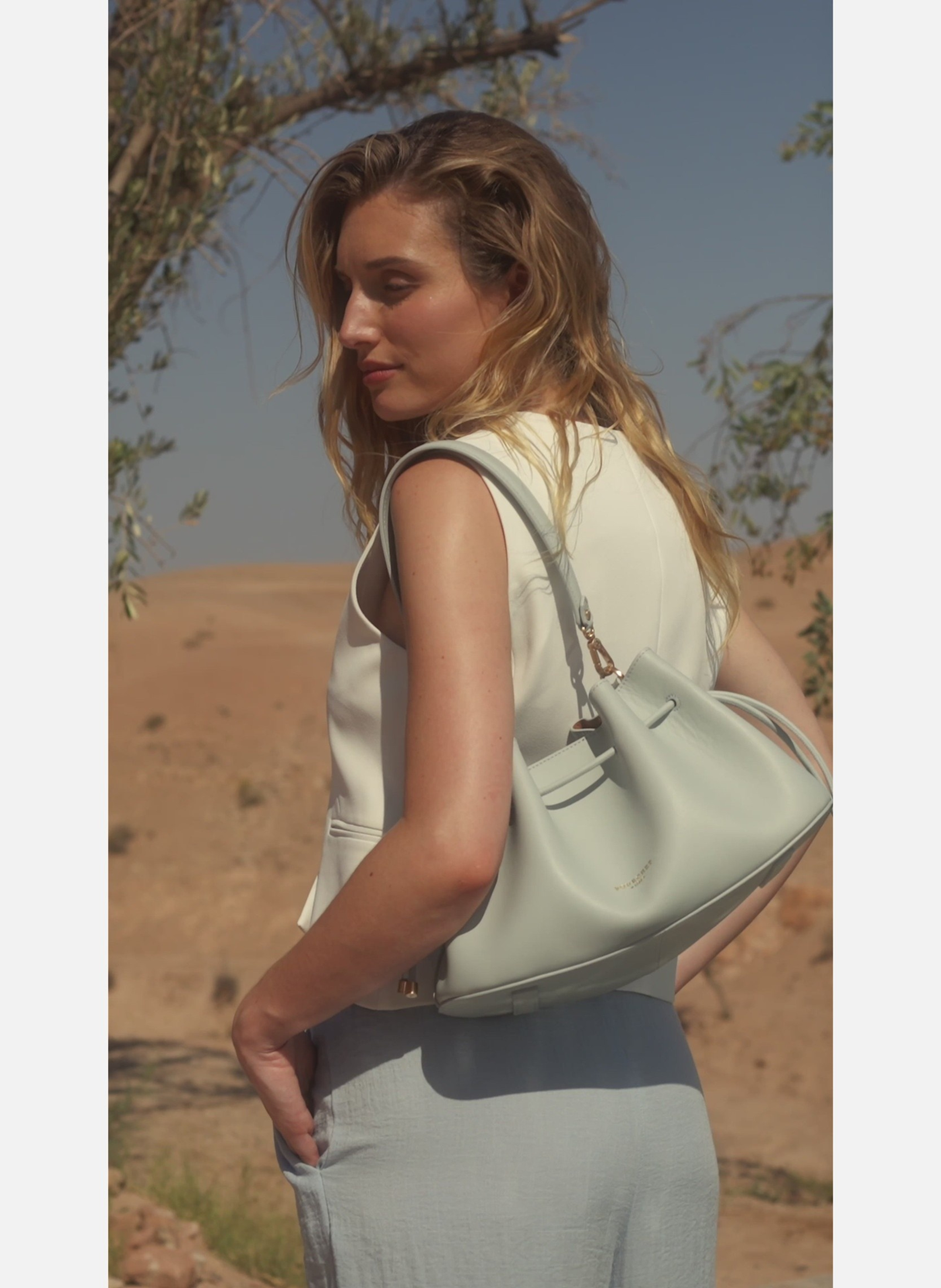 Florin | sac porté épaule POURCHET Bleu