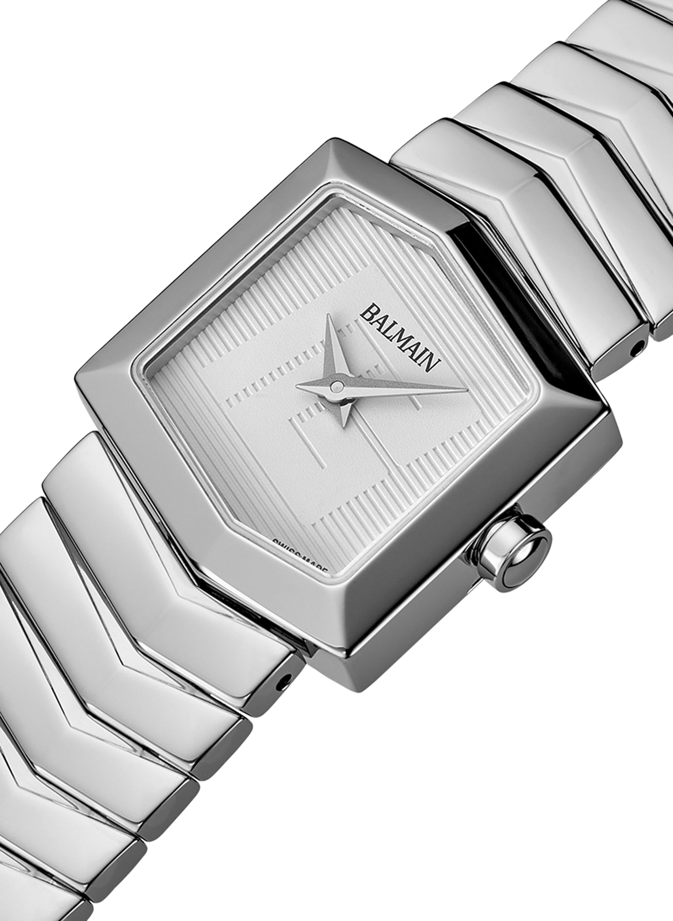 Montre analogique quartz Taffetas en acier inoxydable BALMAIN WATCHES Argent