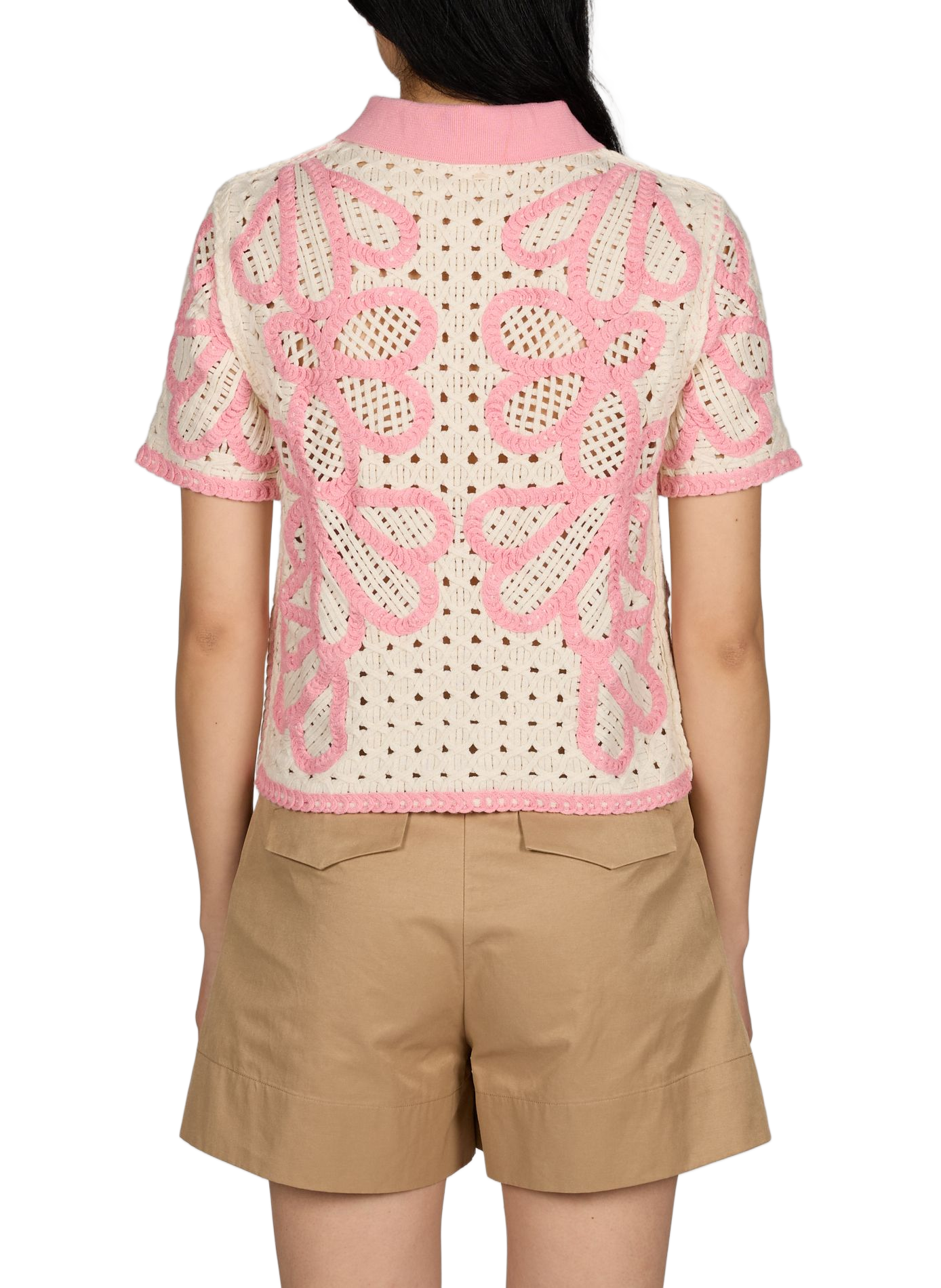 Gilet Gavrili en maille  SUNCOO Rose