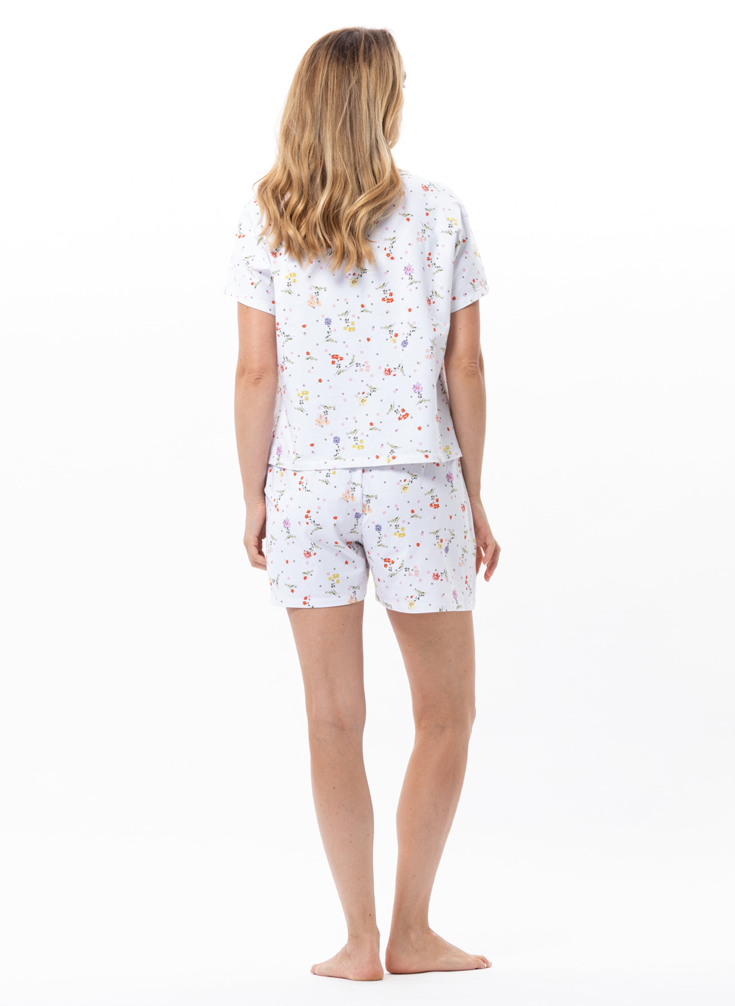 Pyjama short en coton daisy 200 LE CHAT Multicolore