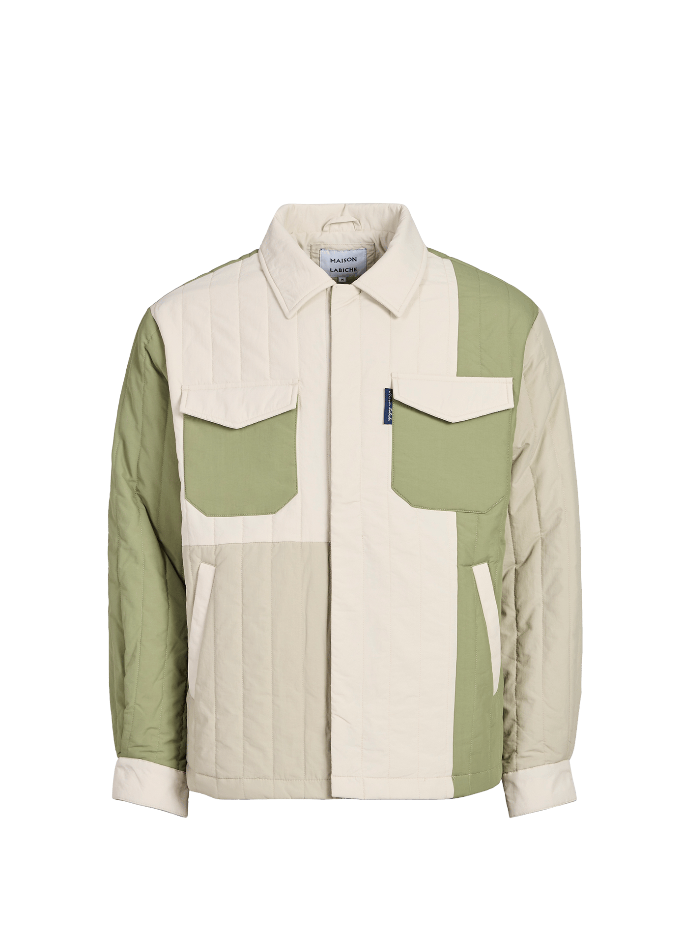 Chabrier patchwork cotton bomber jacket MAISON LABICHE Green