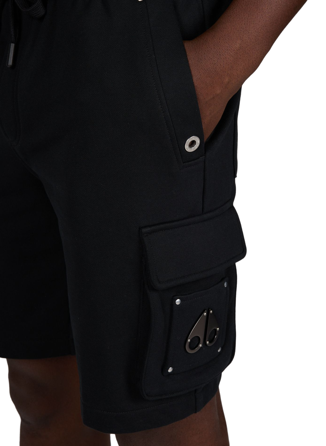 Short cargo en coton MOOSE KNUCKLES Noir
