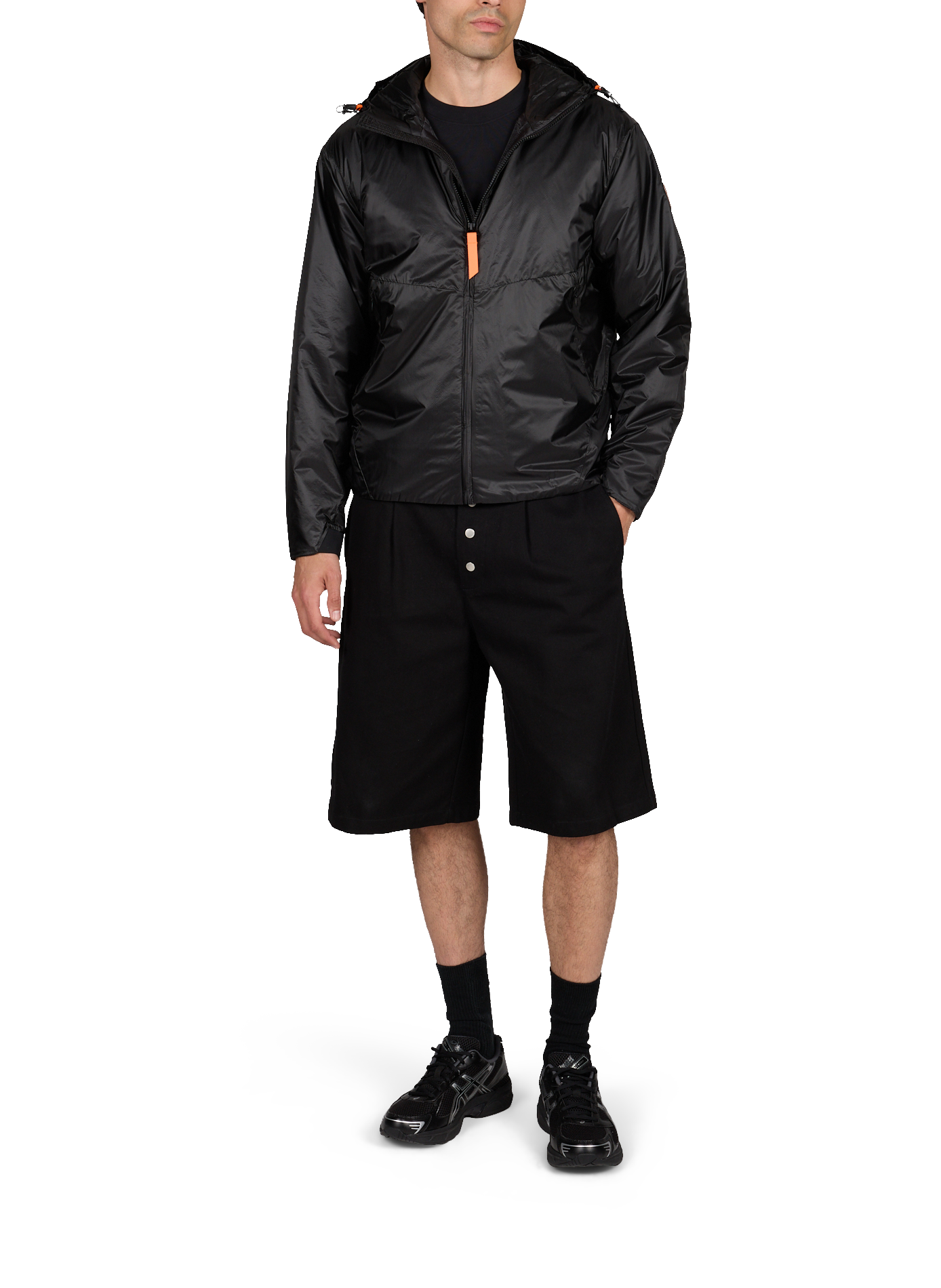 Veste coupe-vent Elzearsun à capuche GERTRUDE ET GASTON Noir