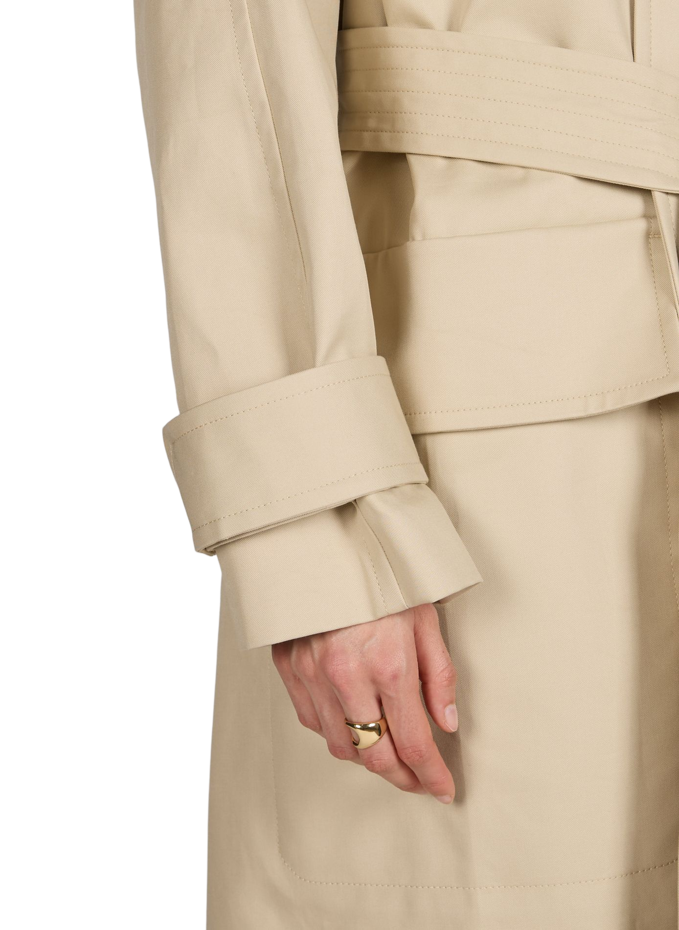 Trench Philippa en coton VICTORIA BECKHAM Beige