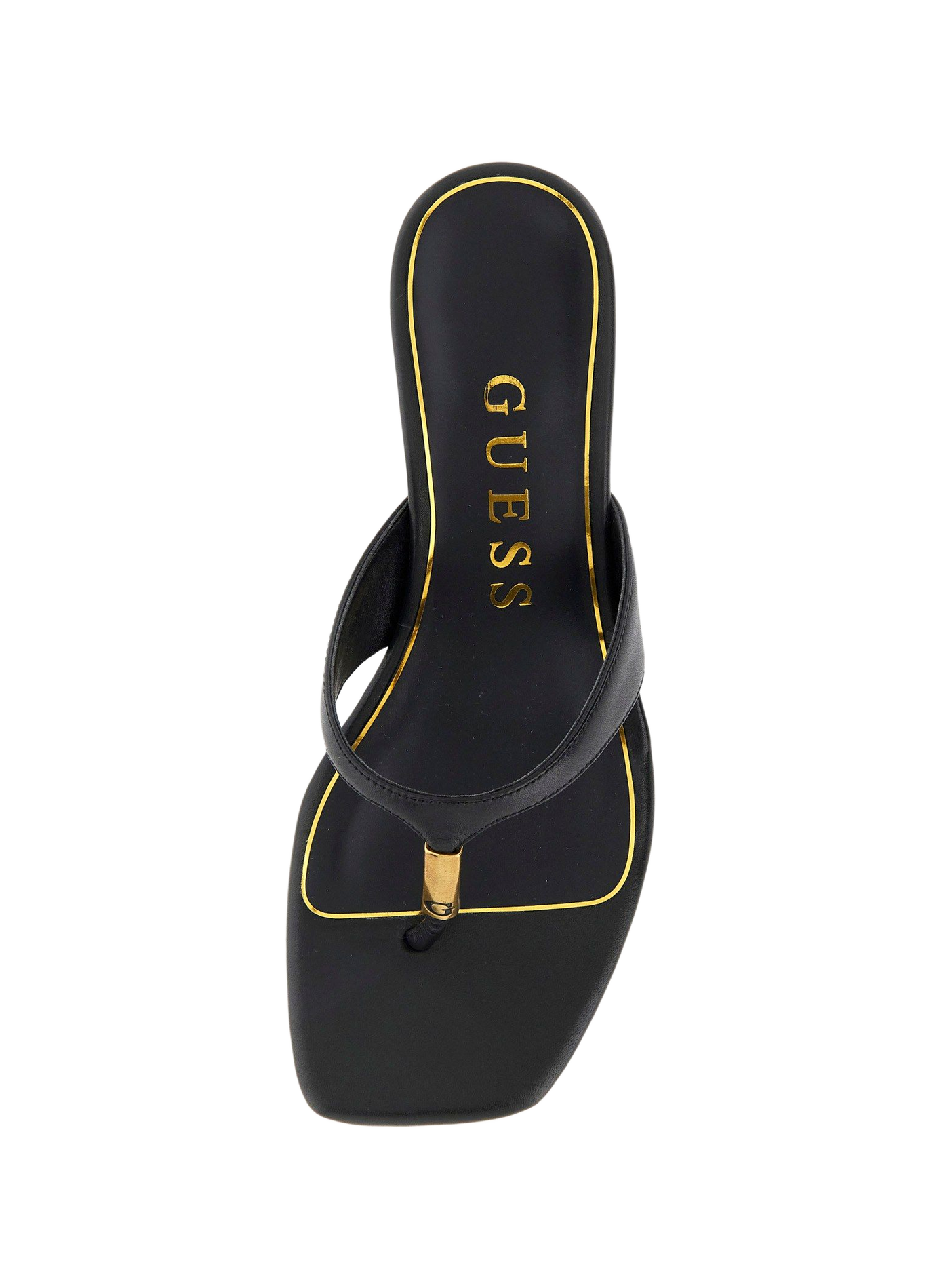 Yaiza leather sandals GUESS Black