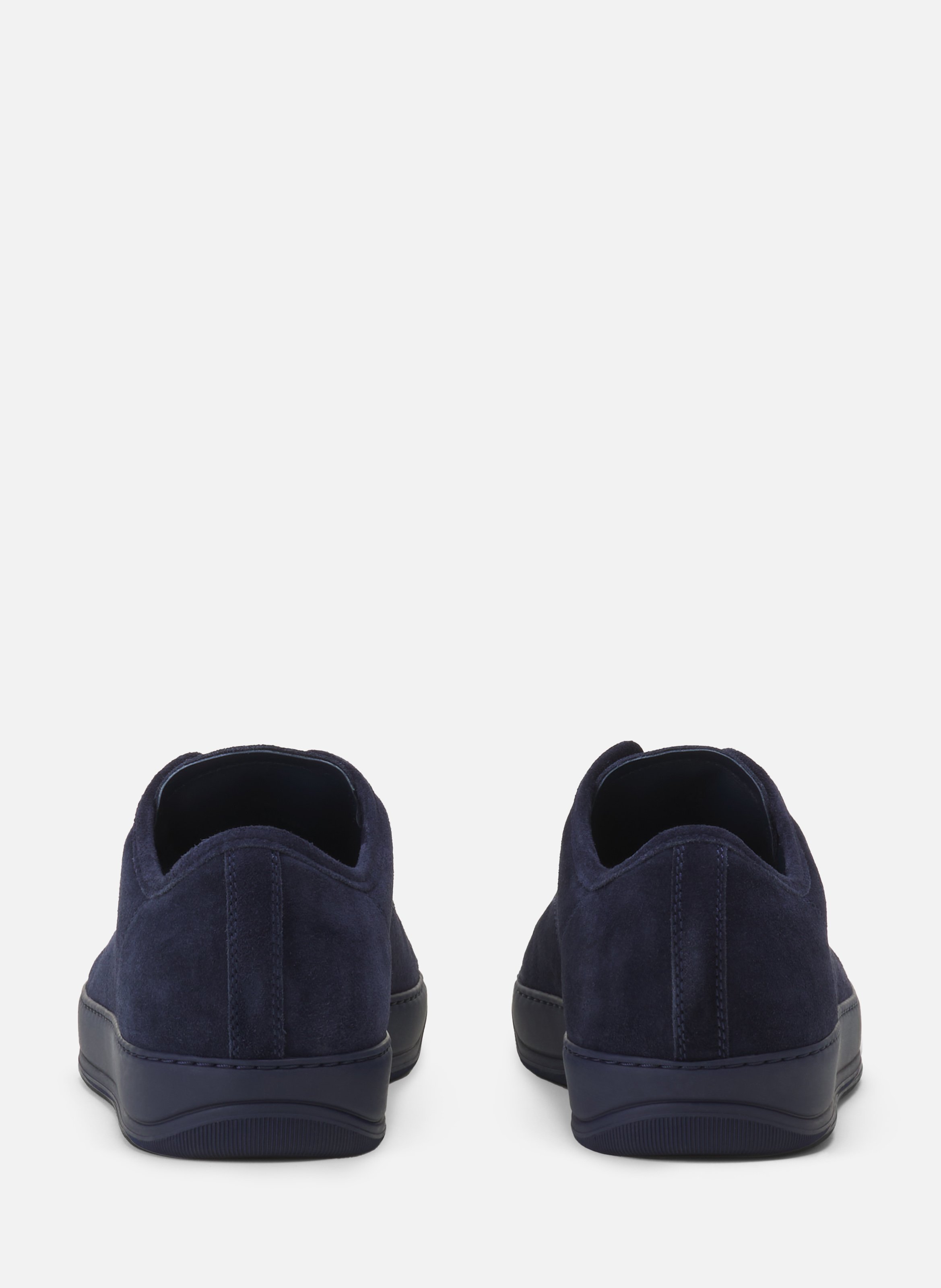 Sneakers dbb1 en suede et cuir vernis LANVIN Bleu