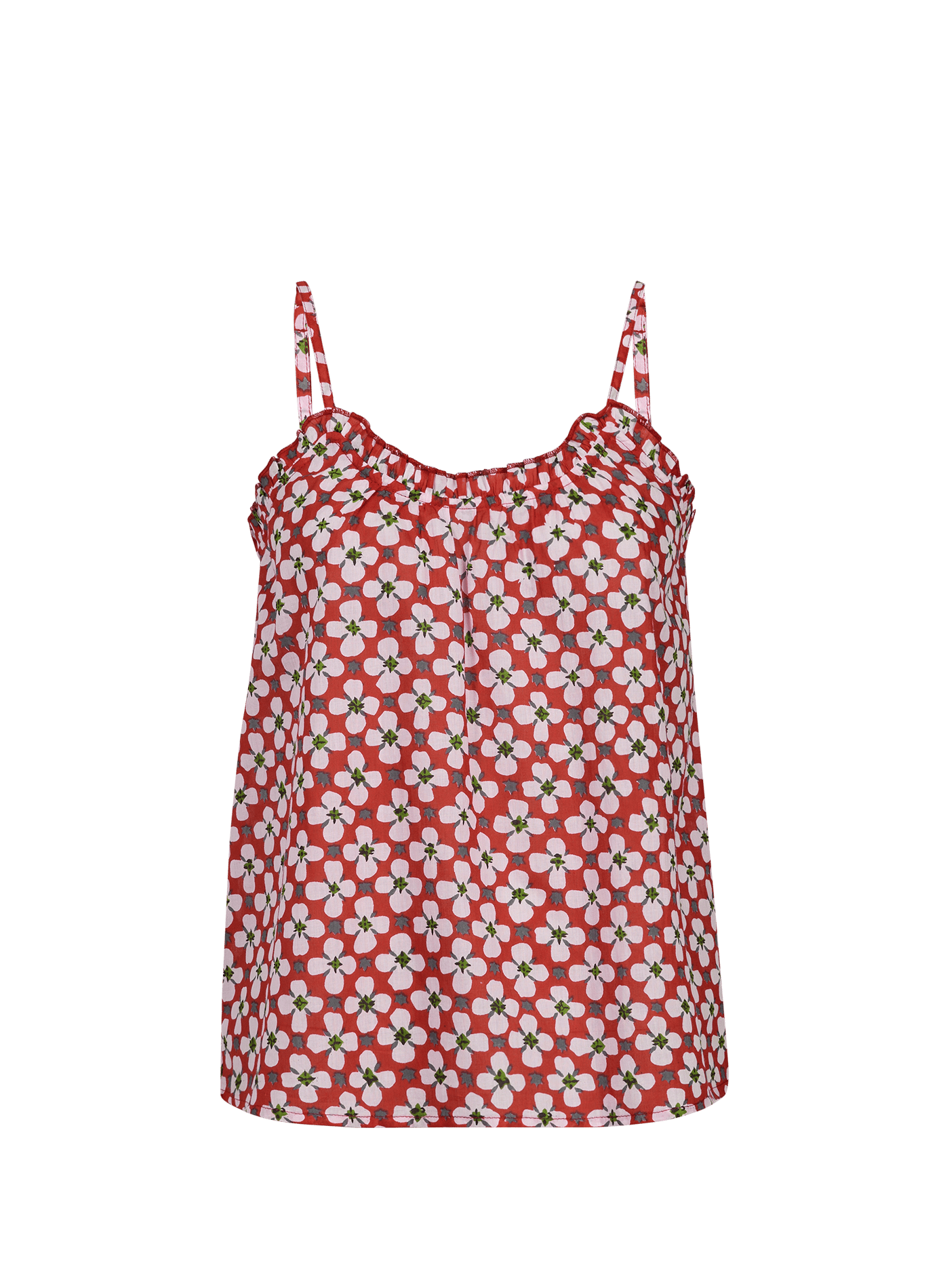 Hortense embroidered cotton pajama top GERMAINE DES PRÉS Multicolour