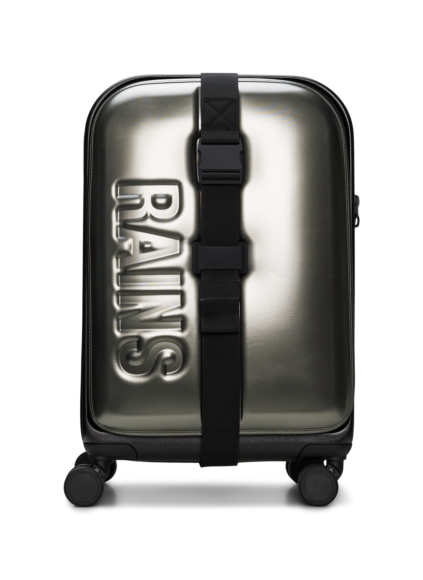 Valise cabine imperméable à quatre roues RAINS Argent