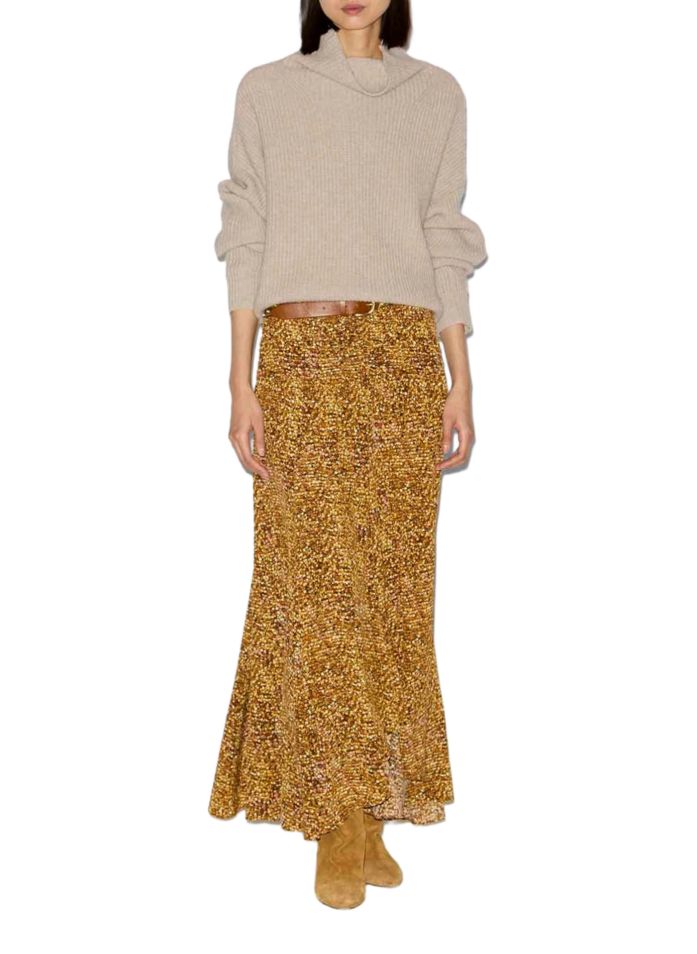Pullover aus Merino- und Kaschmirwolle ISABEL MARANT Beige