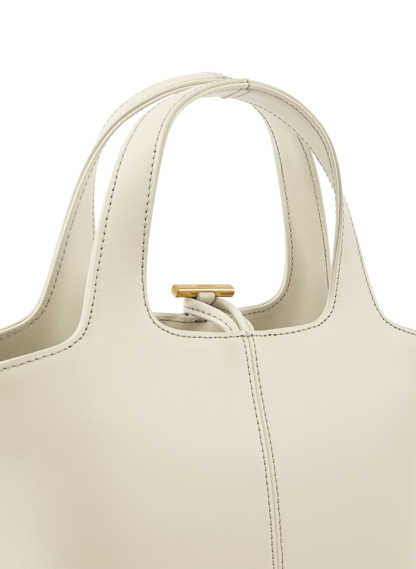 Leren handtas ATELIER DE LUMEN Beige
